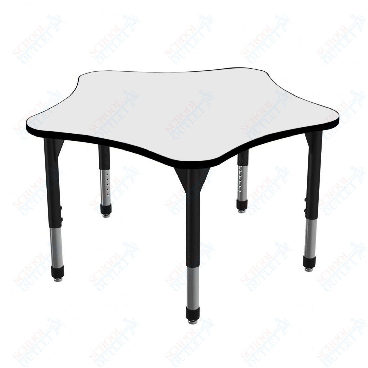 Marco Premier Series 48" 5 - Star Stand - Up Table w/ Dry Erase Top Adj Height 32" - 42" (43 - 2280 - DA) - SchoolOutlet
