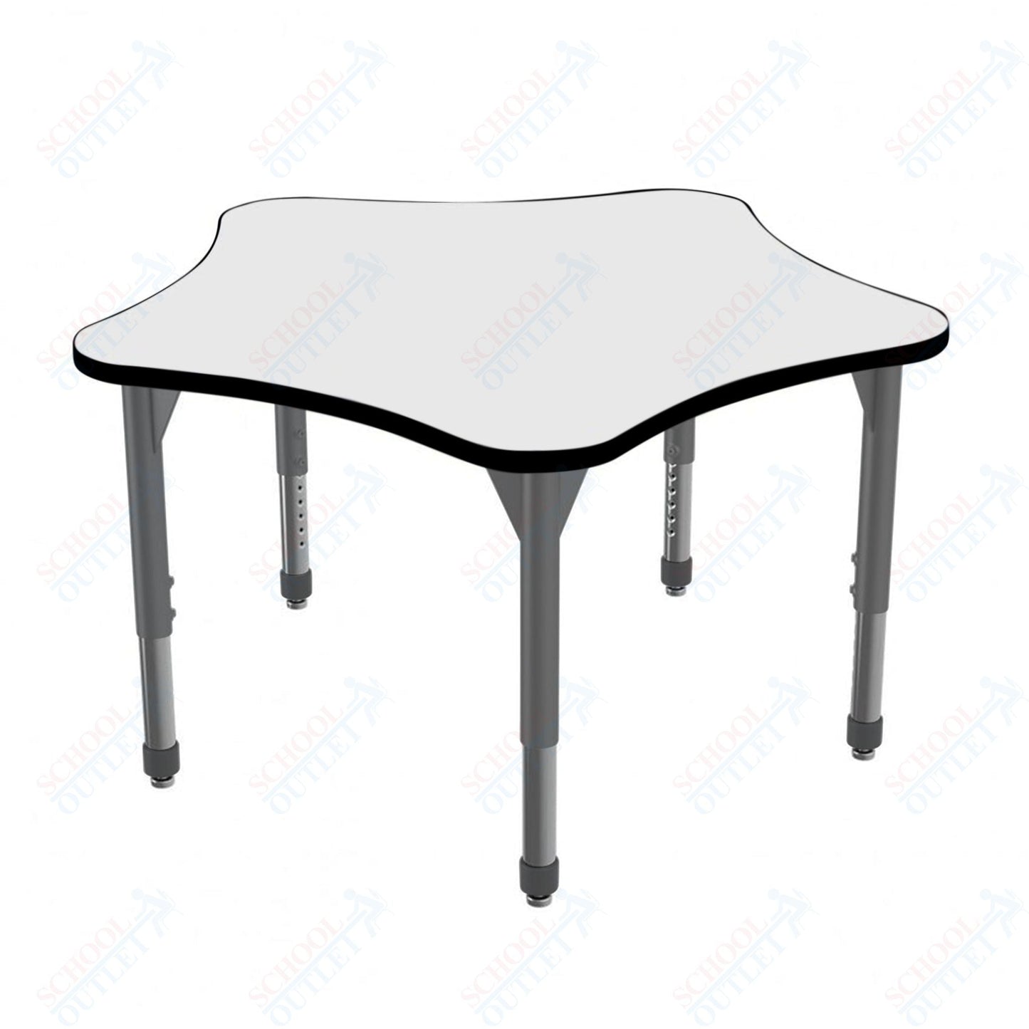 Marco Premier Series 48" 5 - Star Stand - Up Table w/ Dry Erase Top Adj Height 32" - 42" (43 - 2280 - DA) - SchoolOutlet