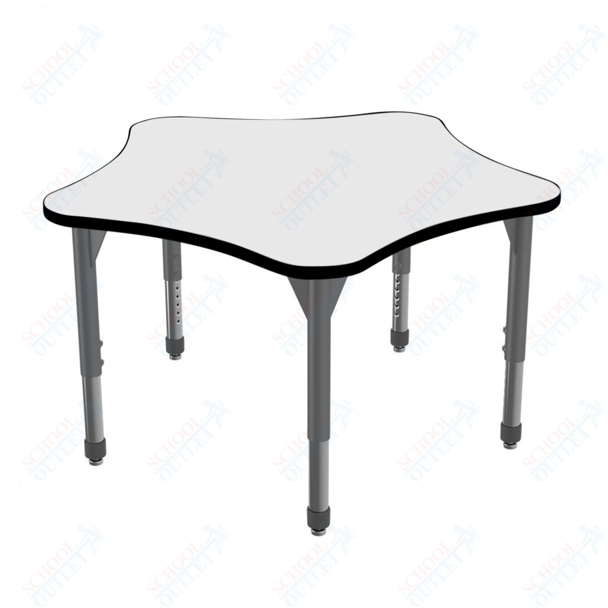 Marco Premier Series 48" 5 - Star Stand - Up Table w/ Dry Erase Top Adj Height 32" - 42" (43 - 2280 - DA) - SchoolOutlet