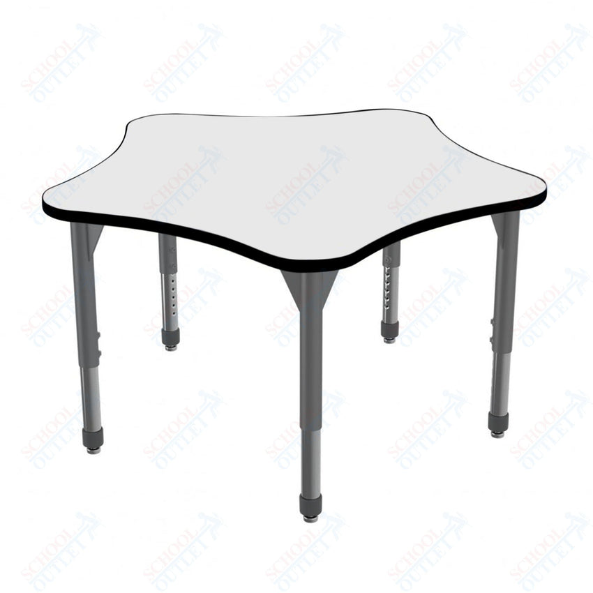 Marco Premier Series 48" 5 - Star Stand - Up Table w/ Dry Erase Top Adj Height 32" - 42" (43 - 2280 - DA) - SchoolOutlet