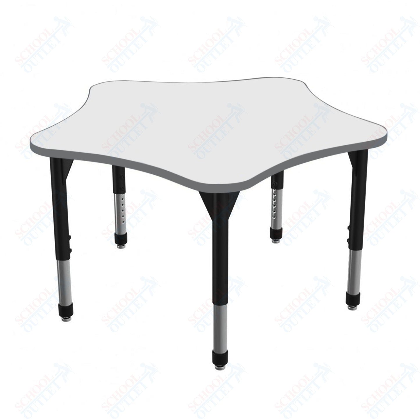 Marco Premier Series 48" 5 - Star Stand - Up Table w/ Dry Erase Top Adj Height 32" - 42" (43 - 2280 - DA) - SchoolOutlet