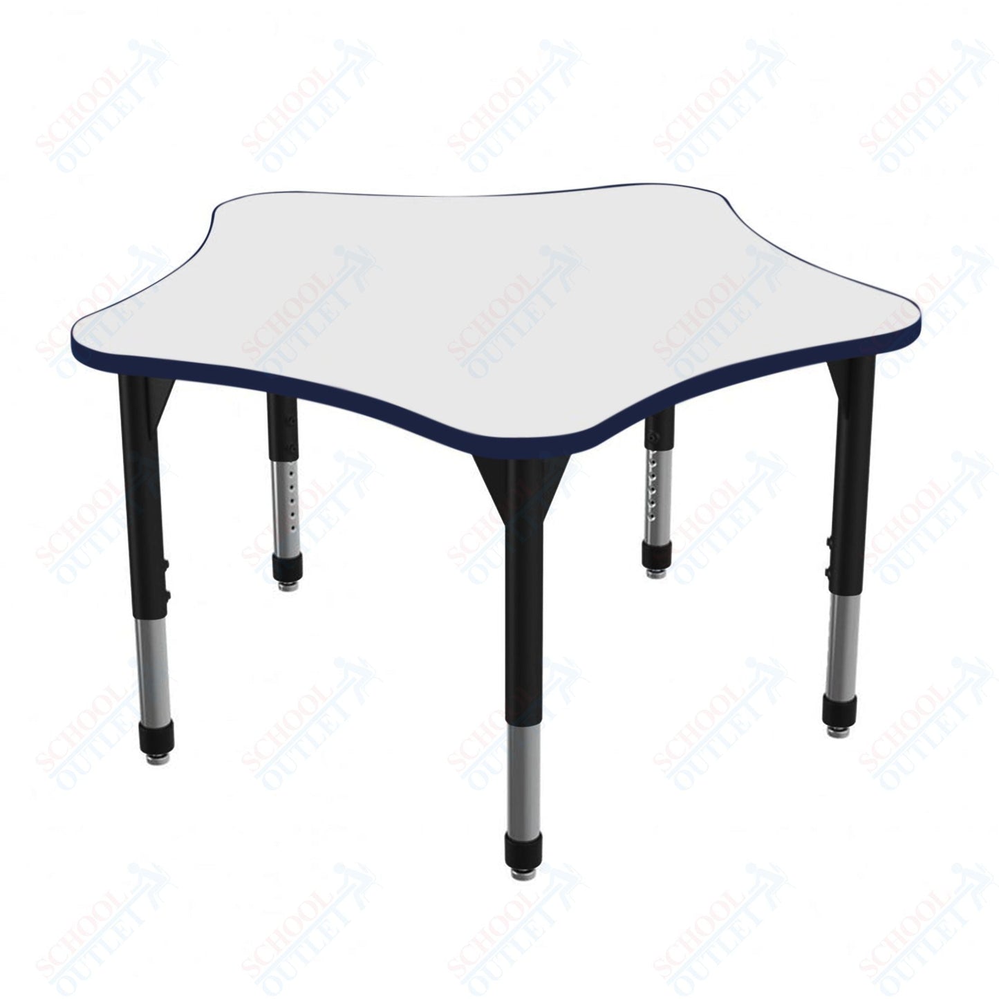 Marco Premier Series 48" 5 - Star Stand - Up Table w/ Dry Erase Top Adj Height 32" - 42" (43 - 2280 - DA) - SchoolOutlet