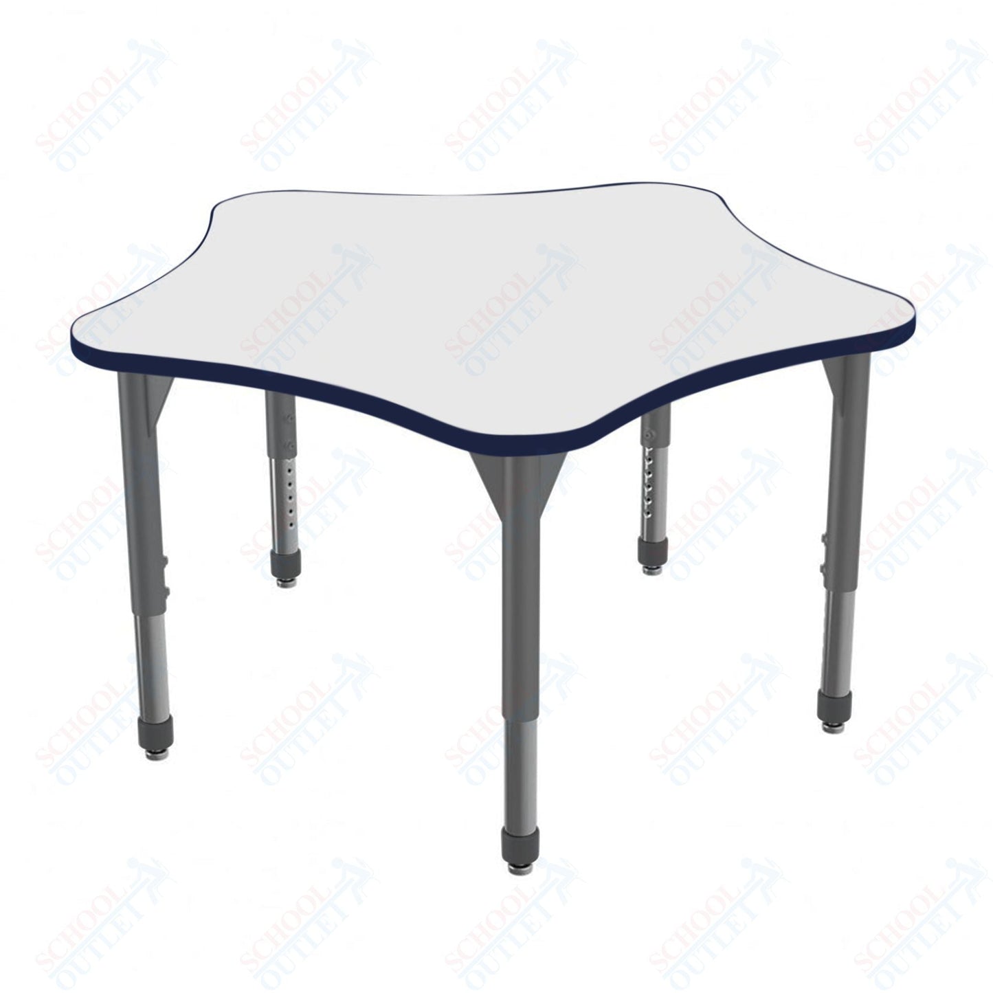 Marco Premier Series 48" 5 - Star Stand - Up Table w/ Dry Erase Top Adj Height 32" - 42" (43 - 2280 - DA) - SchoolOutlet