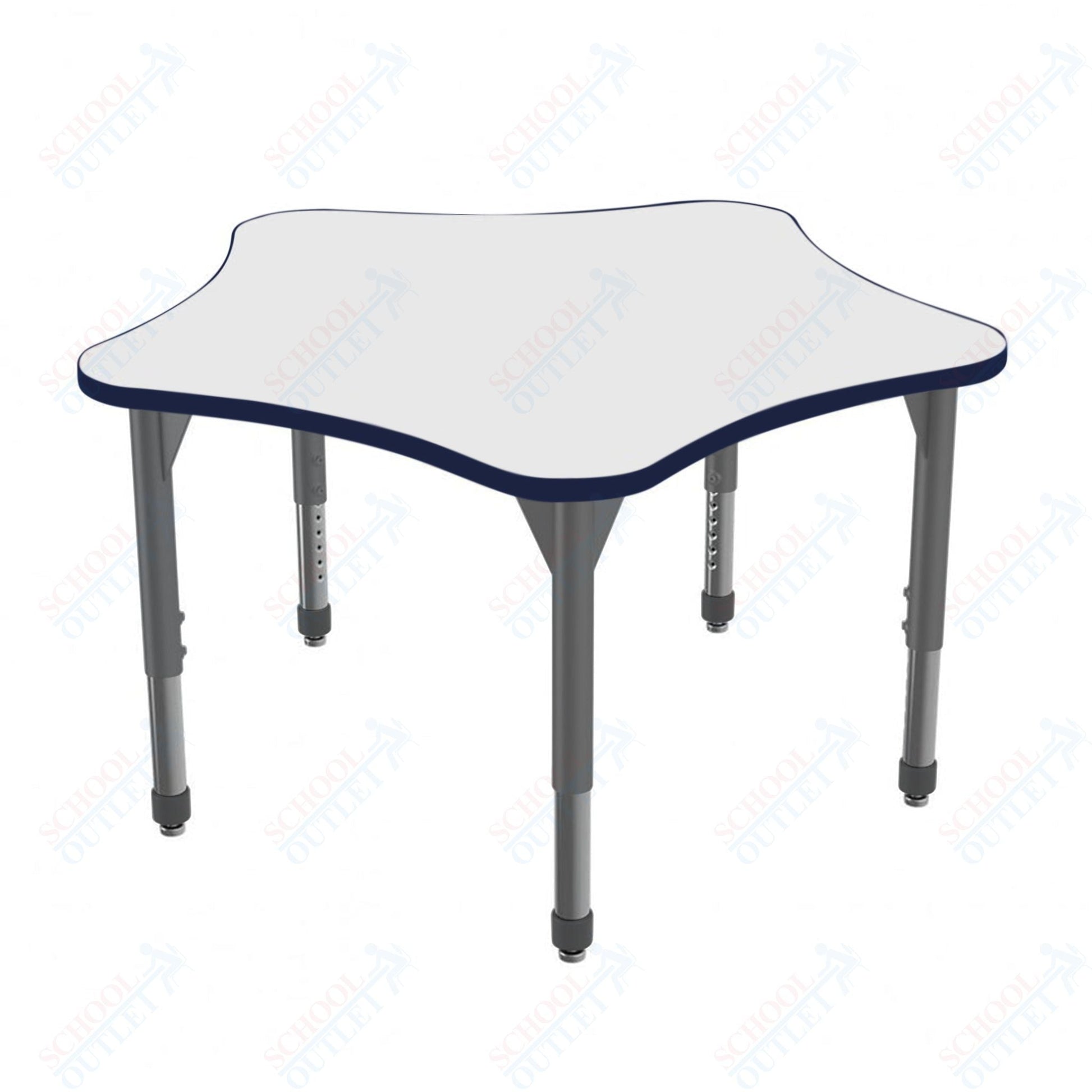Marco Premier Series 48" 5 - Star Stand - Up Table w/ Dry Erase Top Adj Height 32" - 42" (43 - 2280 - DA) - SchoolOutlet