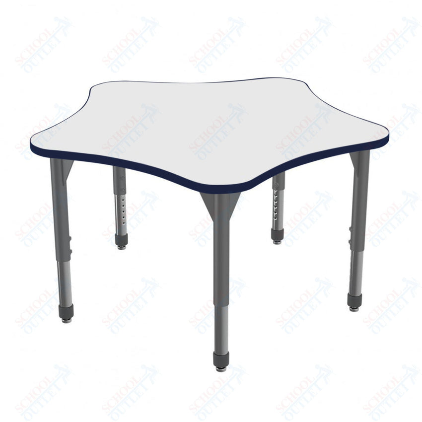 Marco Premier Series 48" 5 - Star Stand - Up Table w/ Dry Erase Top Adj Height 32" - 42" (43 - 2280 - DA) - SchoolOutlet