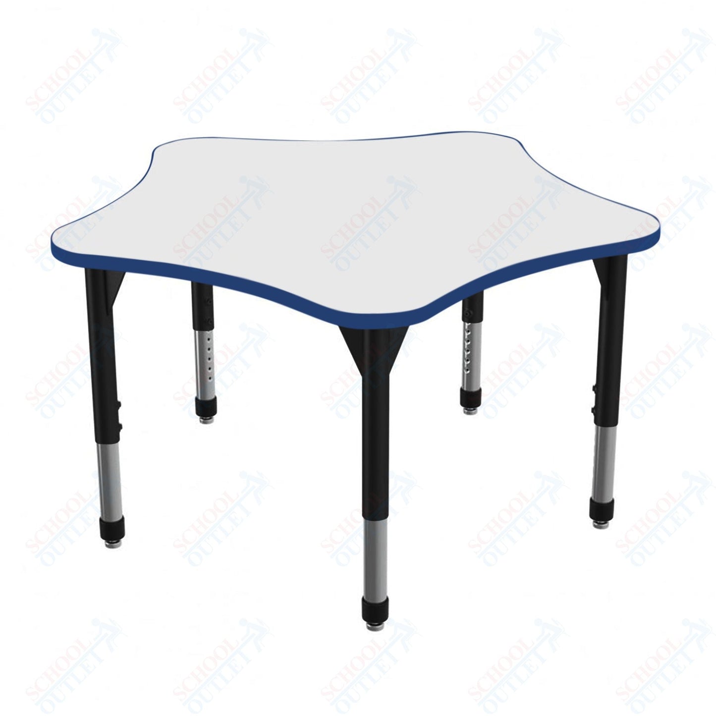 Marco Premier Series 48" 5 - Star Stand - Up Table w/ Dry Erase Top Adj Height 32" - 42" (43 - 2280 - DA) - SchoolOutlet