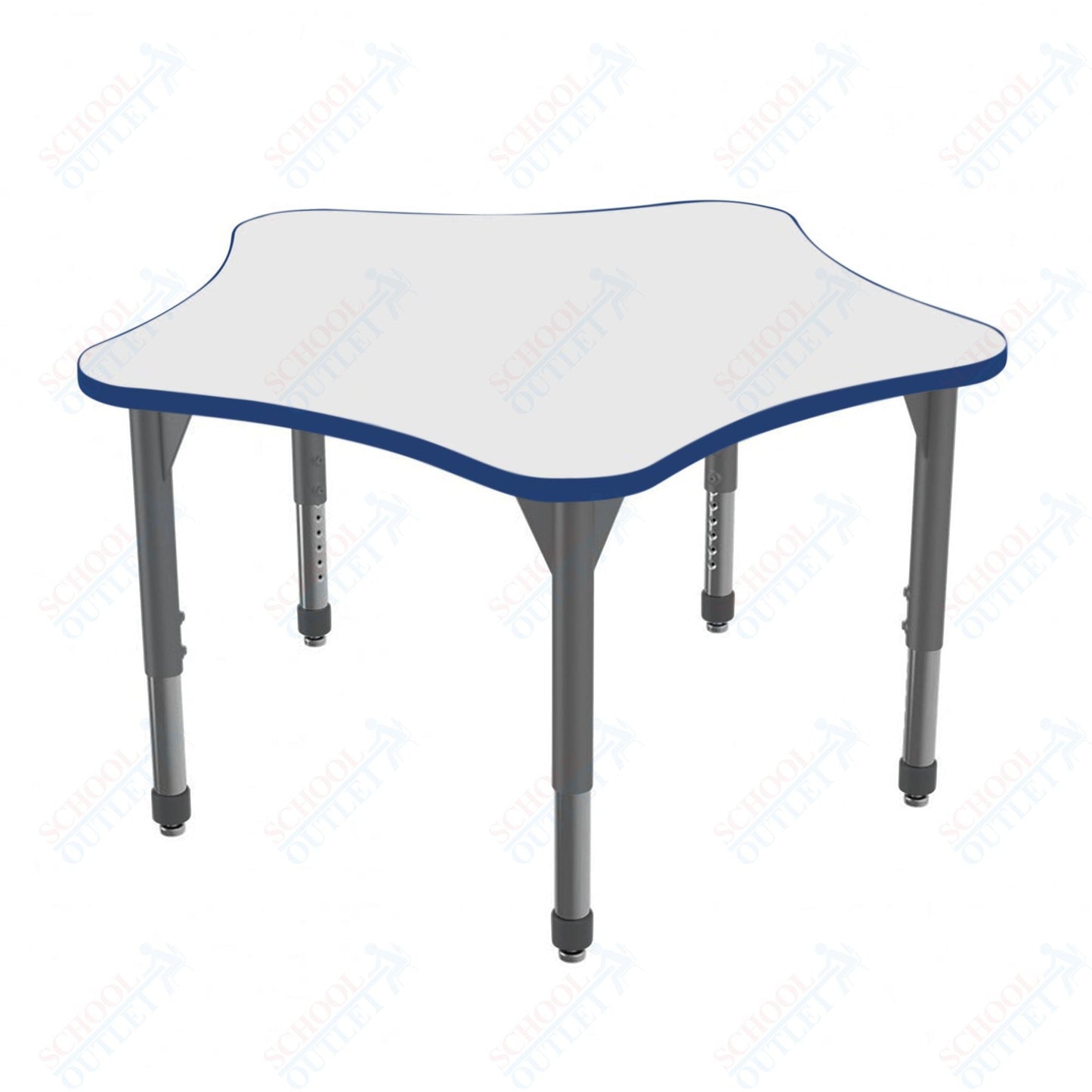 Marco Premier Series 48" 5 - Star Stand - Up Table w/ Dry Erase Top Adj Height 32" - 42" (43 - 2280 - DA) - SchoolOutlet