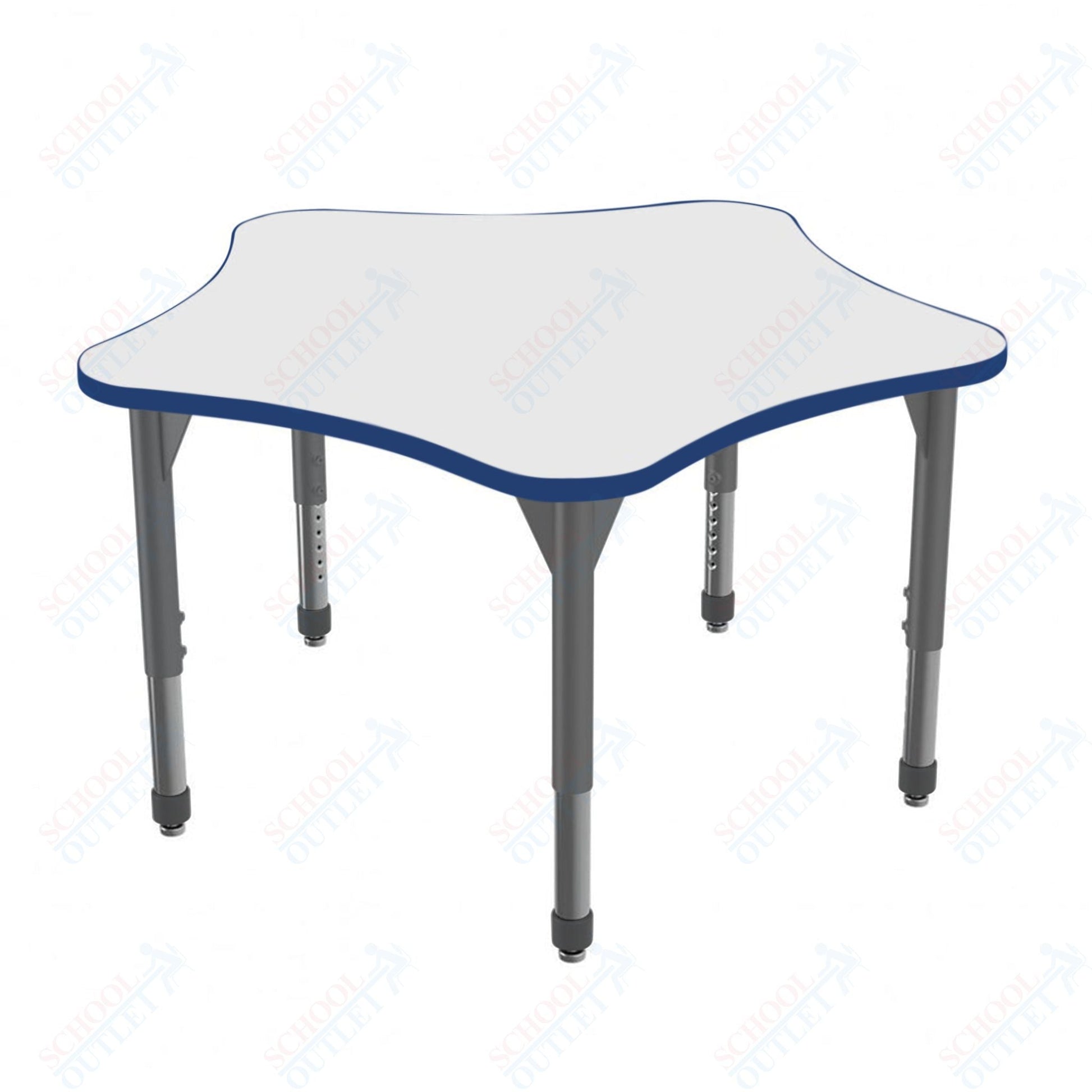 Marco Premier Series 48" 5 - Star Stand - Up Table w/ Dry Erase Top Adj Height 32" - 42" (43 - 2280 - DA) - SchoolOutlet
