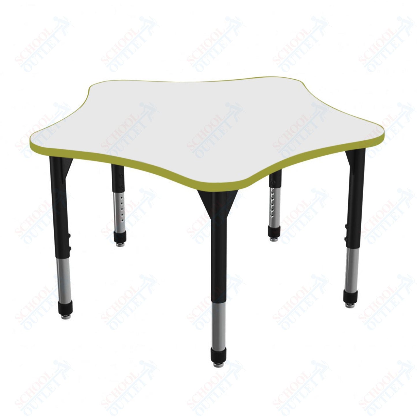 Marco Premier Series 48" 5 - Star Stand - Up Table w/ Dry Erase Top Adj Height 32" - 42" (43 - 2280 - DA) - SchoolOutlet