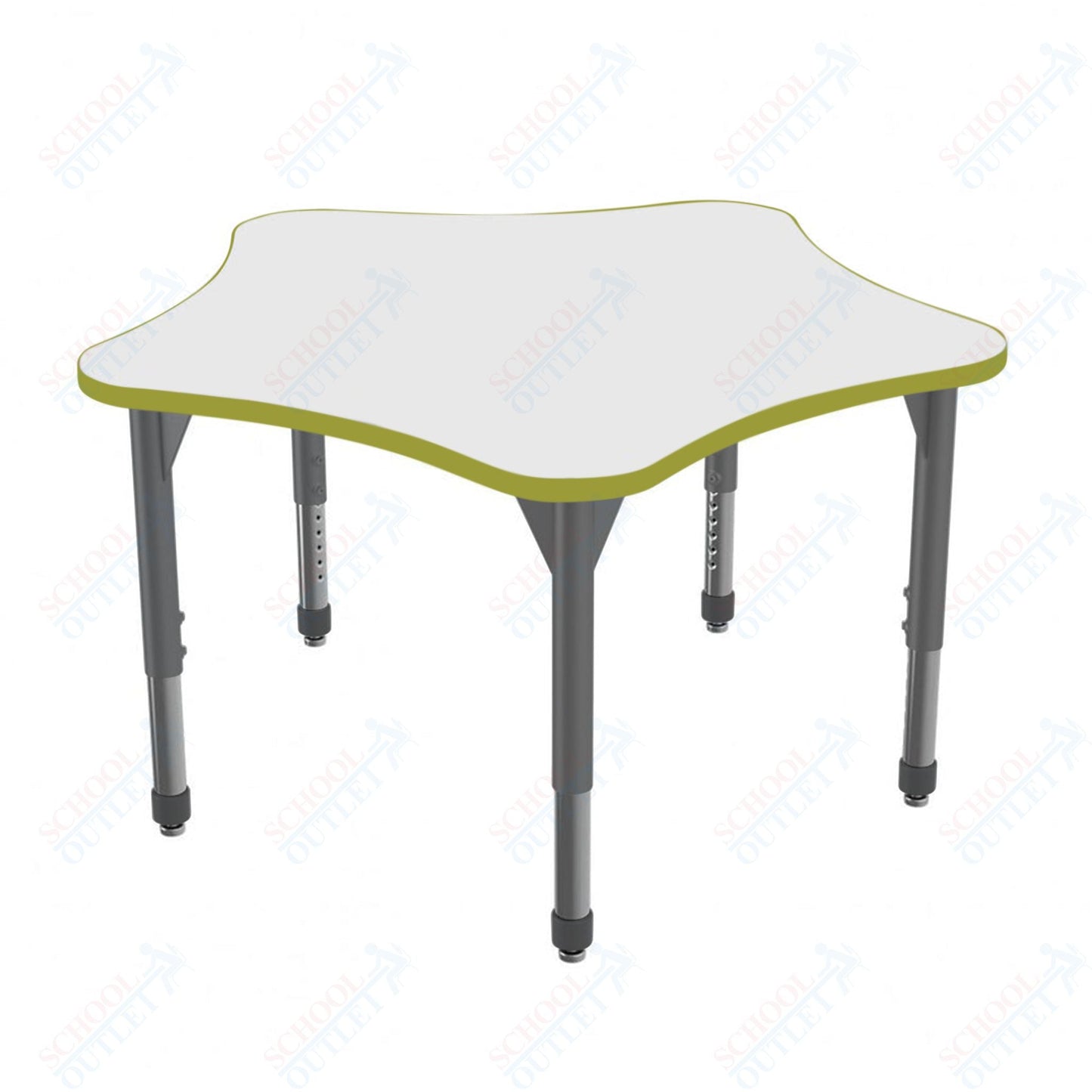 Marco Premier Series 48" 5 - Star Stand - Up Table w/ Dry Erase Top Adj Height 32" - 42" (43 - 2280 - DA) - SchoolOutlet