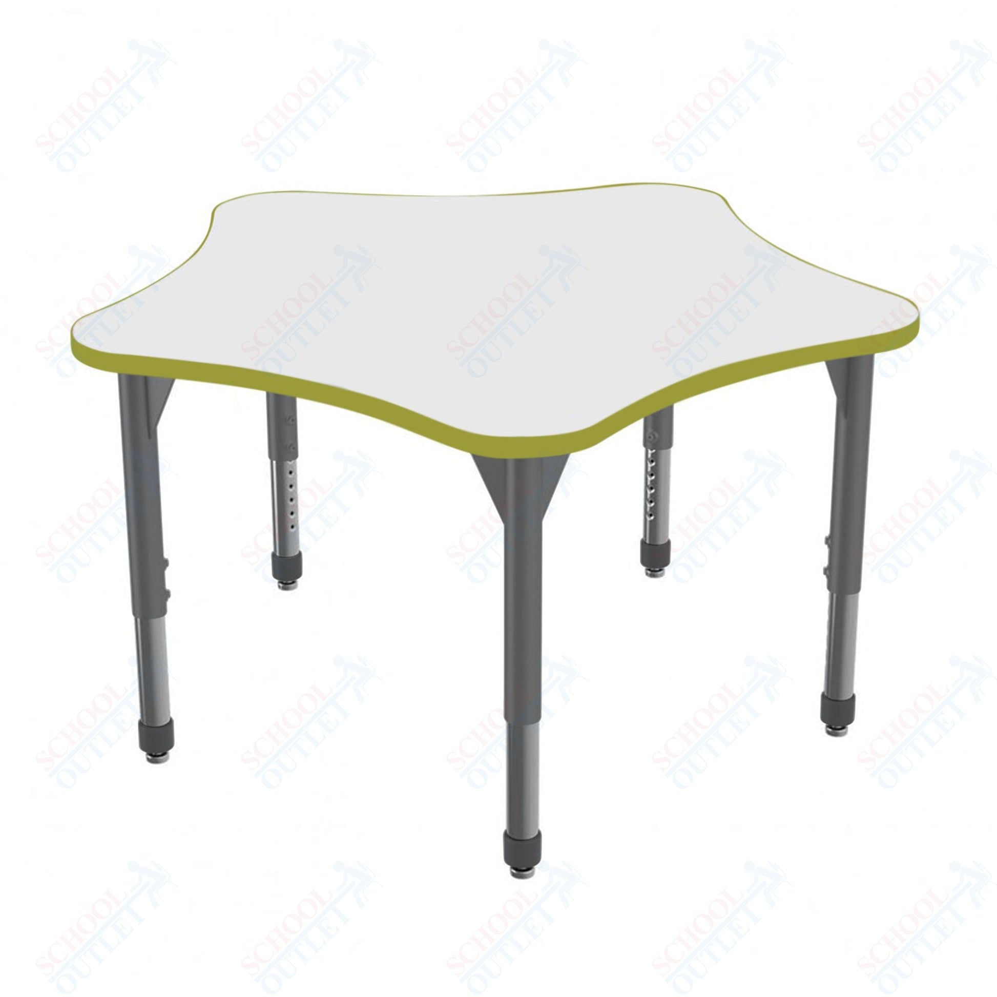 Marco Premier Series 48" 5 - Star Stand - Up Table w/ Dry Erase Top Adj Height 32" - 42" (43 - 2280 - DA) - SchoolOutlet