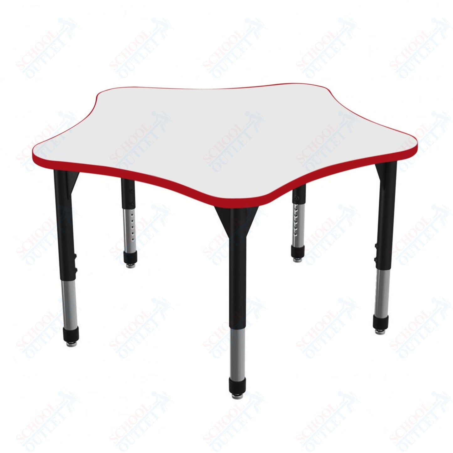 Marco Premier Series 48" 5 - Star Stand - Up Table w/ Dry Erase Top Adj Height 32" - 42" (43 - 2280 - DA) - SchoolOutlet