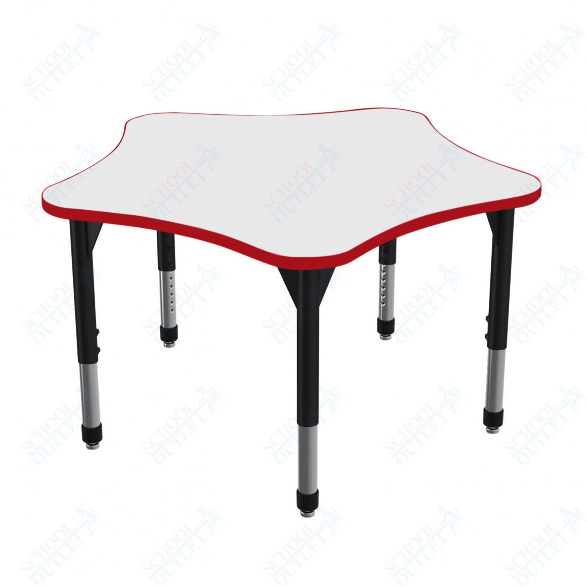 Marco Premier Series 48" 5 - Star Stand - Up Table w/ Dry Erase Top Adj Height 32" - 42" (43 - 2280 - DA) - SchoolOutlet
