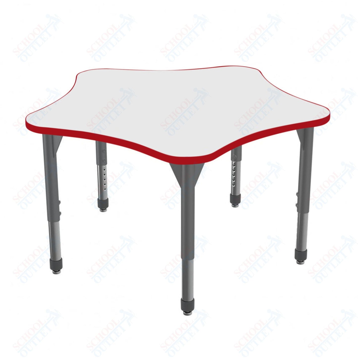 Marco Premier Series 48" 5 - Star Stand - Up Table w/ Dry Erase Top Adj Height 32" - 42" (43 - 2280 - DA) - SchoolOutlet