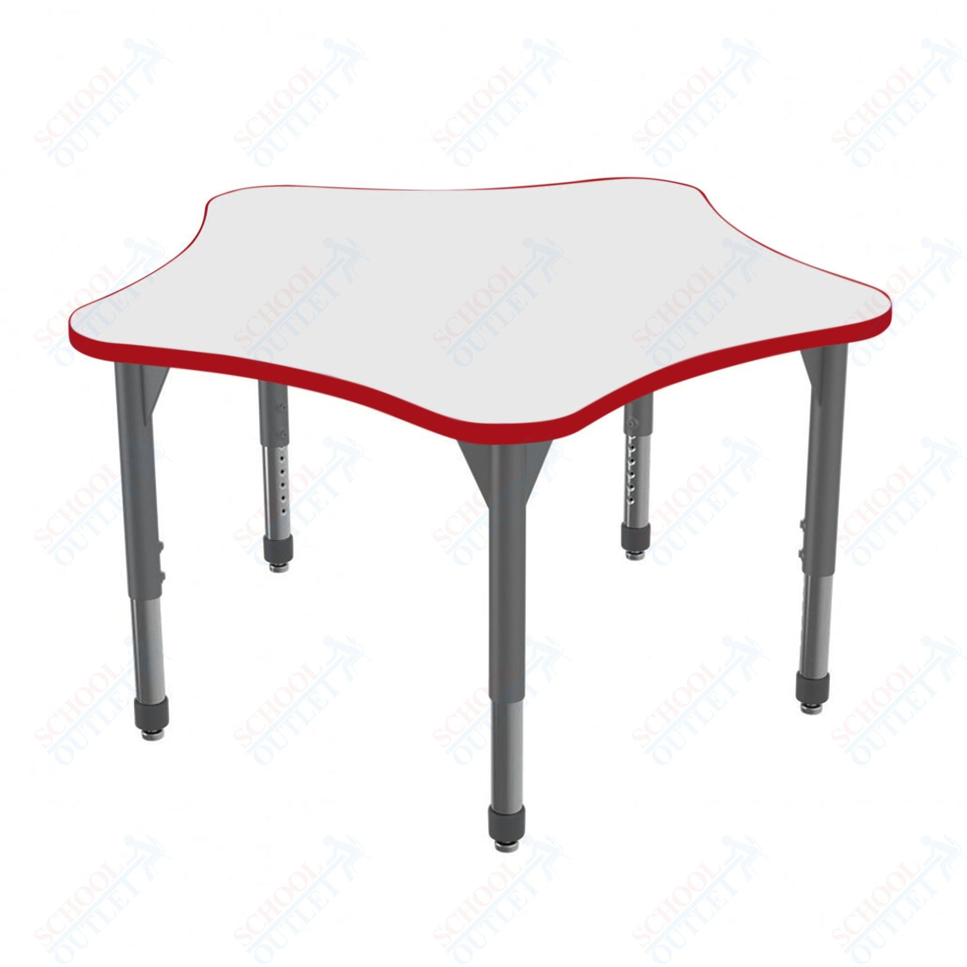 Marco Premier Series 48" 5 - Star Stand - Up Table w/ Dry Erase Top Adj Height 32" - 42" (43 - 2280 - DA) - SchoolOutlet