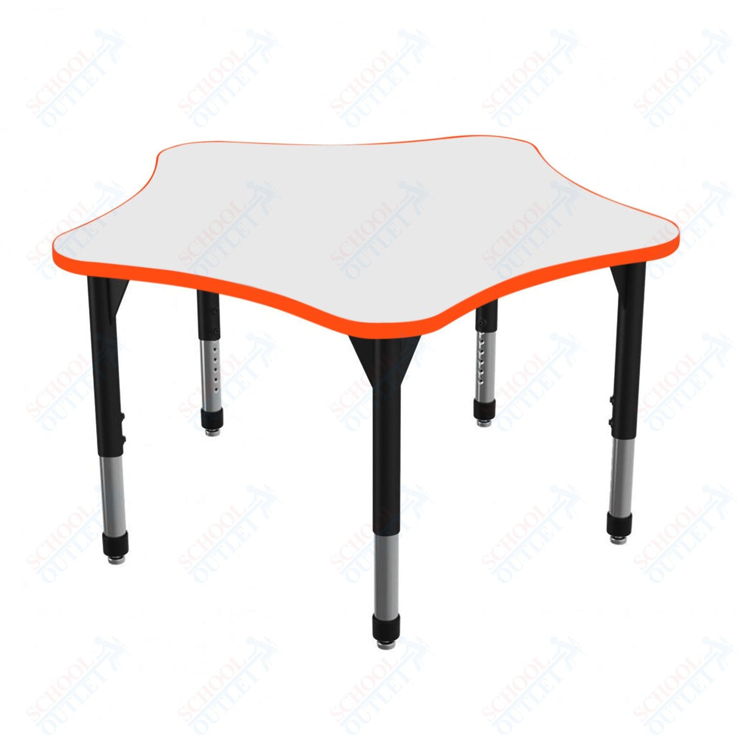 Marco Premier Series 48" 5 - Star Stand - Up Table w/ Dry Erase Top Adj Height 32" - 42" (43 - 2280 - DA) - SchoolOutlet