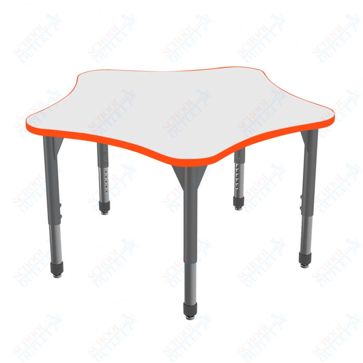 Marco Premier Series 48" 5 - Star Stand - Up Table w/ Dry Erase Top Adj Height 32" - 42" (43 - 2280 - DA) - SchoolOutlet