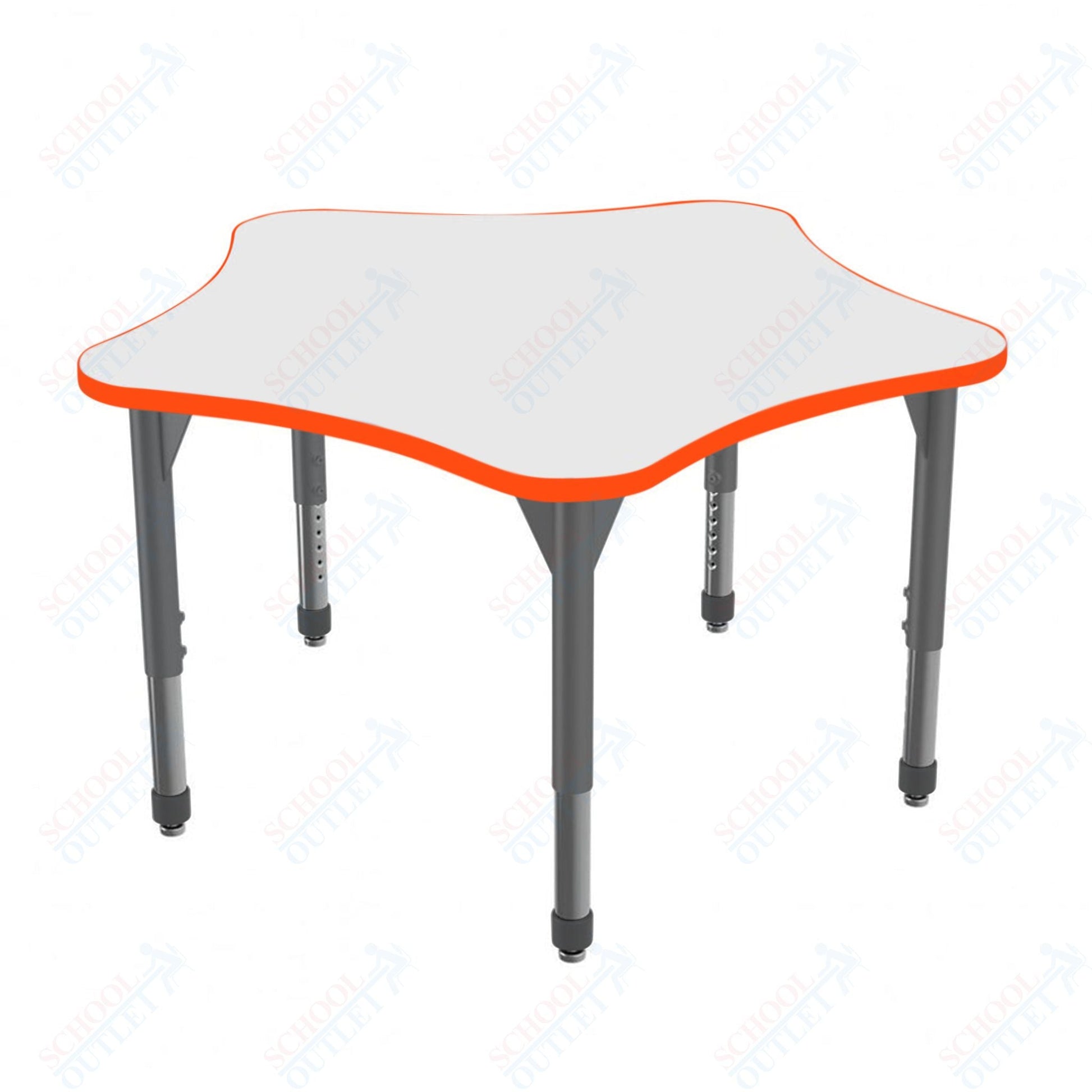 Marco Premier Series 48" 5 - Star Stand - Up Table w/ Dry Erase Top Adj Height 32" - 42" (43 - 2280 - DA) - SchoolOutlet