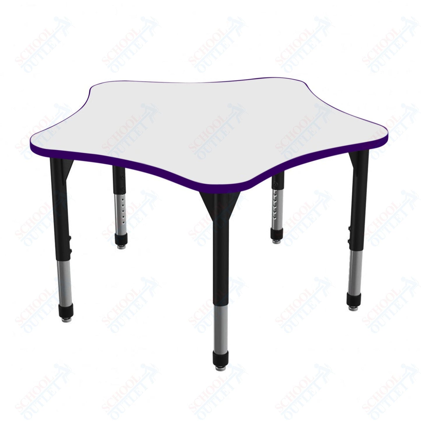 Marco Premier Series 48" 5 - Star Stand - Up Table w/ Dry Erase Top Adj Height 32" - 42" (43 - 2280 - DA) - SchoolOutlet