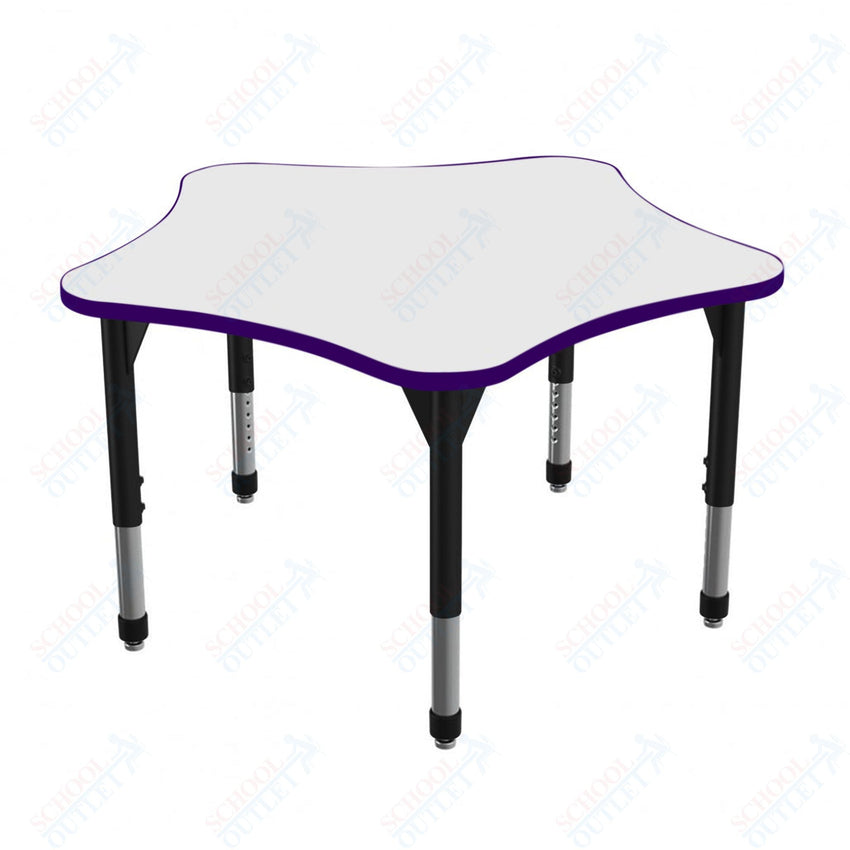 Marco Premier Series 48" 5 - Star Stand - Up Table w/ Dry Erase Top Adj Height 32" - 42" (43 - 2280 - DA) - SchoolOutlet
