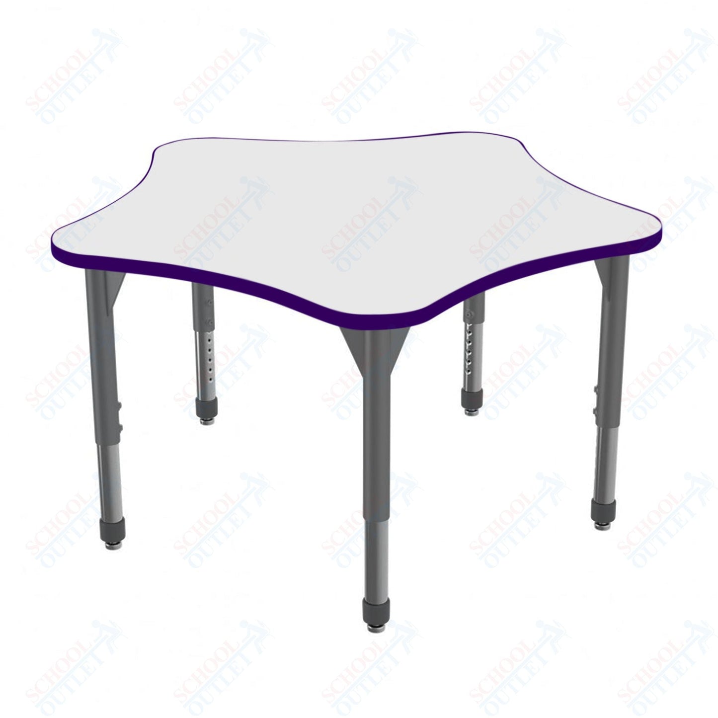 Marco Premier Series 48" 5 - Star Stand - Up Table w/ Dry Erase Top Adj Height 32" - 42" (43 - 2280 - DA) - SchoolOutlet