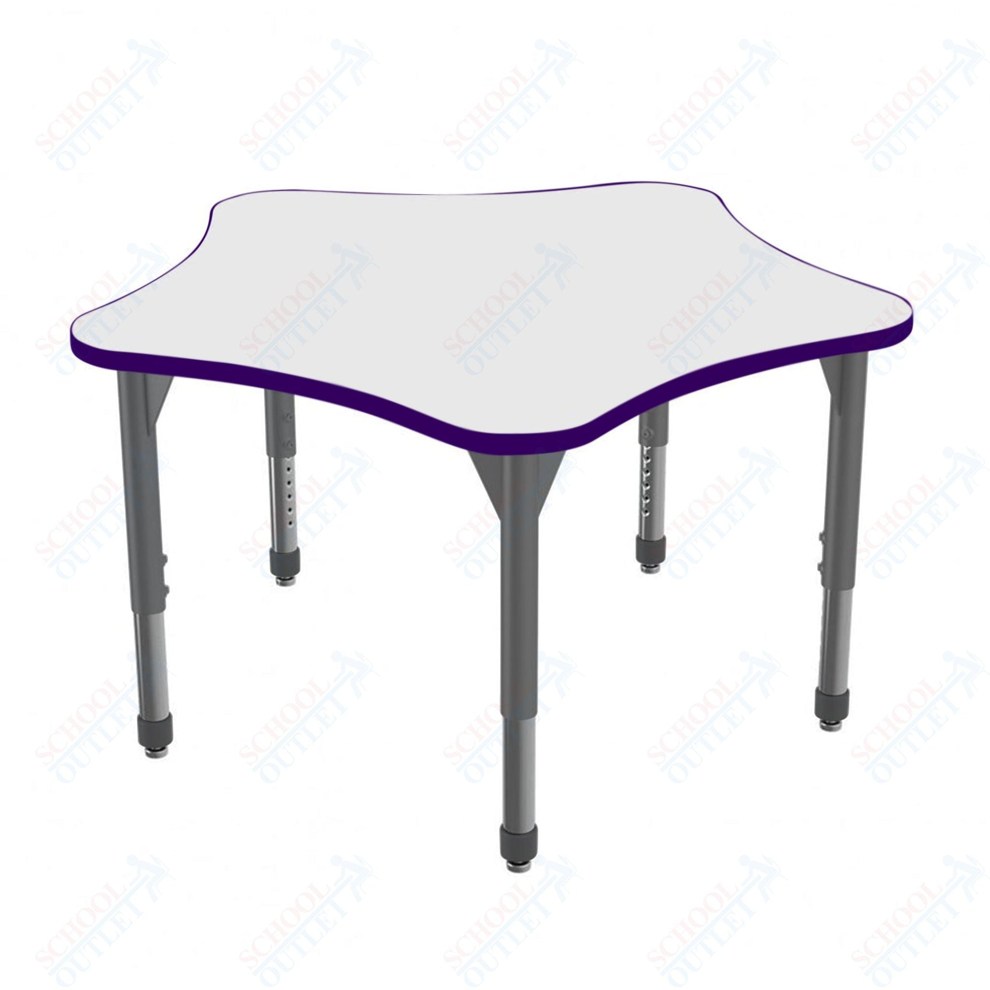 Marco Premier Series 48" 5 - Star Stand - Up Table w/ Dry Erase Top Adj Height 32" - 42" (43 - 2280 - DA) - SchoolOutlet