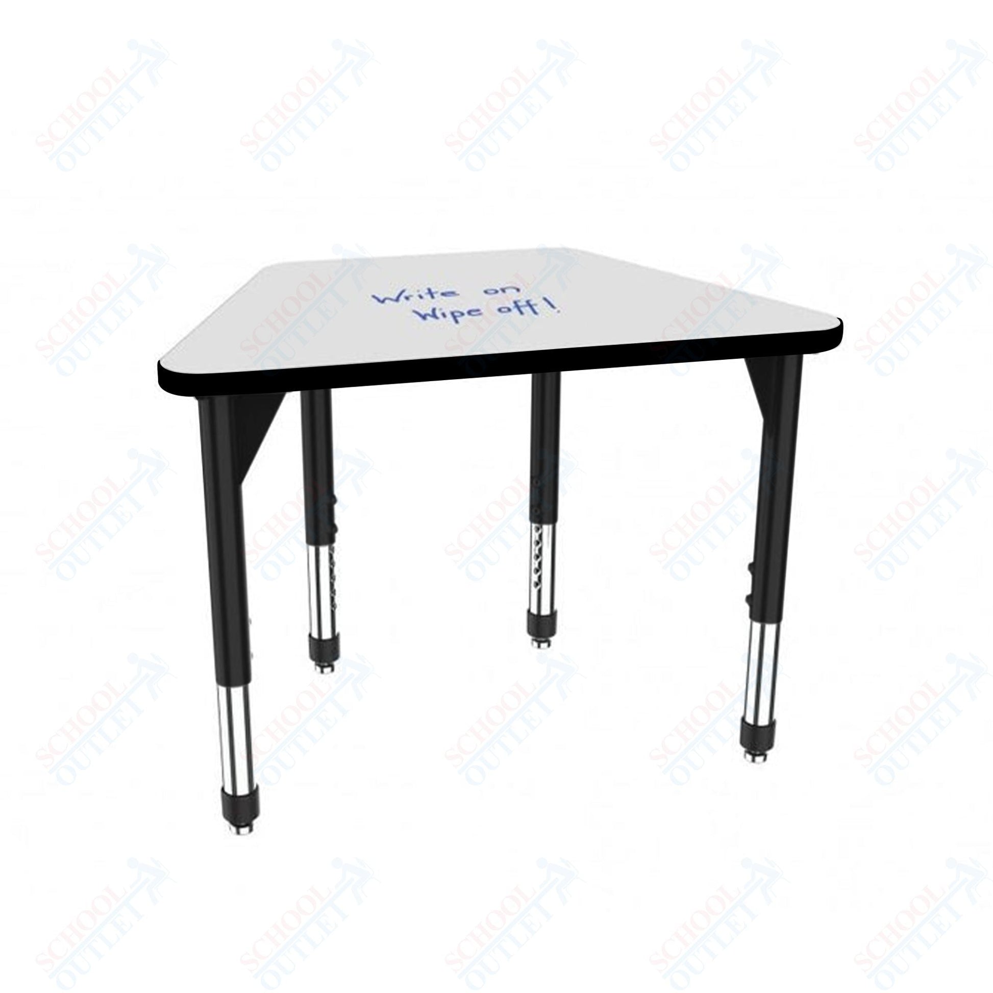Marco Premier Series Trapezoid Standing Desk w/ Dry Erase HPL Top 31" x 20" Adjustable Height 32" - 42" (43 - 2283 - DA) - SchoolOutlet