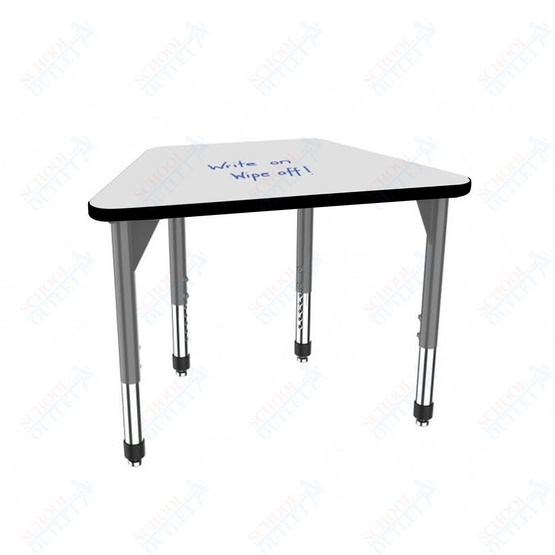 Marco Premier Series Trapezoid Standing Desk w/ Dry Erase HPL Top 31" x 20" Adjustable Height 32" - 42" (43 - 2283 - DA) - SchoolOutlet