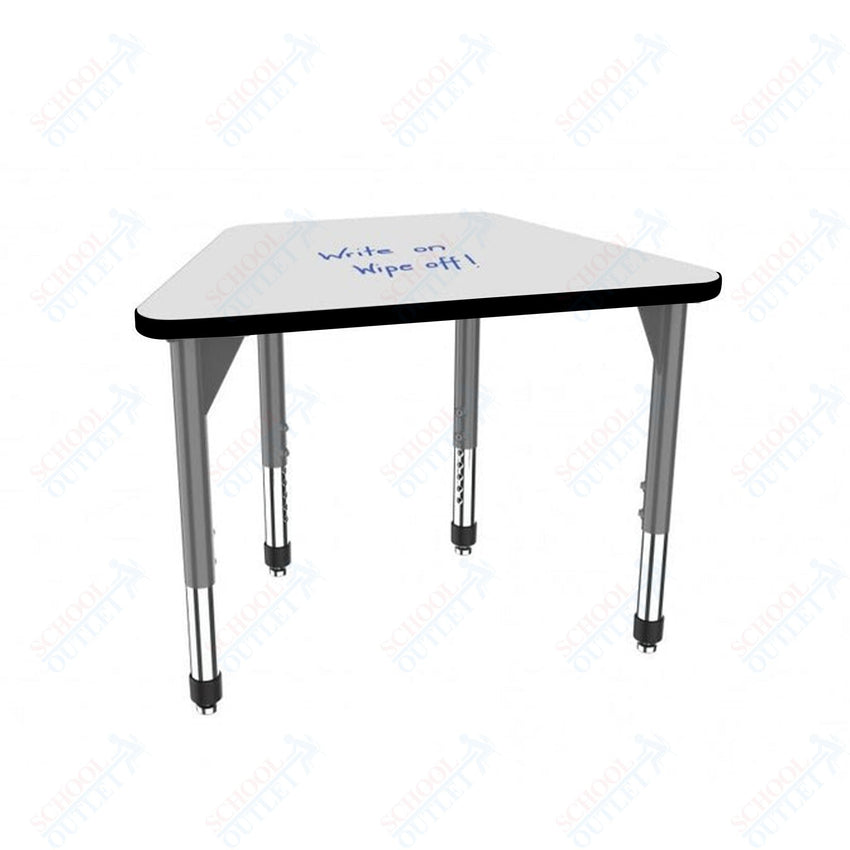 Marco Premier Series Trapezoid Standing Desk w/ Dry Erase HPL Top 31" x 20" Adjustable Height 32" - 42" (43 - 2283 - DA) - SchoolOutlet