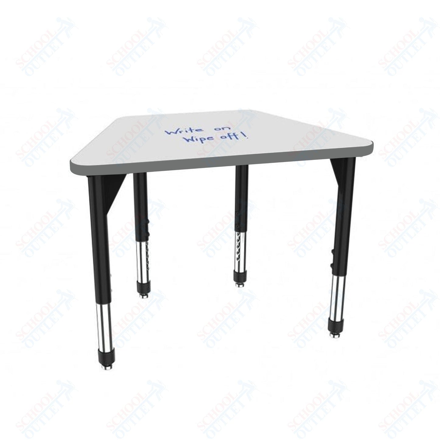 Marco Premier Series Trapezoid Standing Desk w/ Dry Erase HPL Top 31" x 20" Adjustable Height 32" - 42" (43 - 2283 - DA) - SchoolOutlet