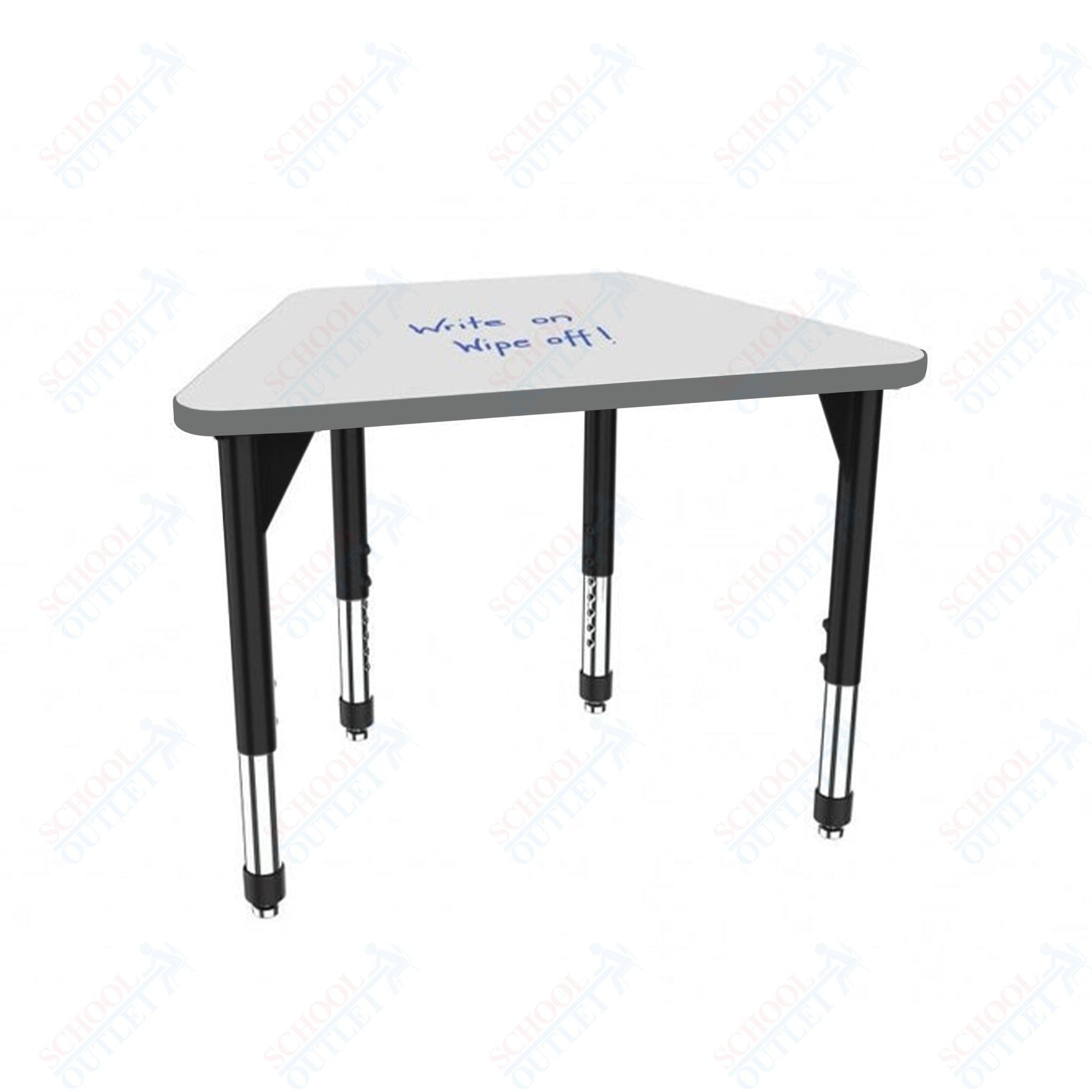 Marco Premier Series Trapezoid Standing Desk w/ Dry Erase HPL Top 31" x 20" Adjustable Height 32" - 42" (43 - 2283 - DA) - SchoolOutlet