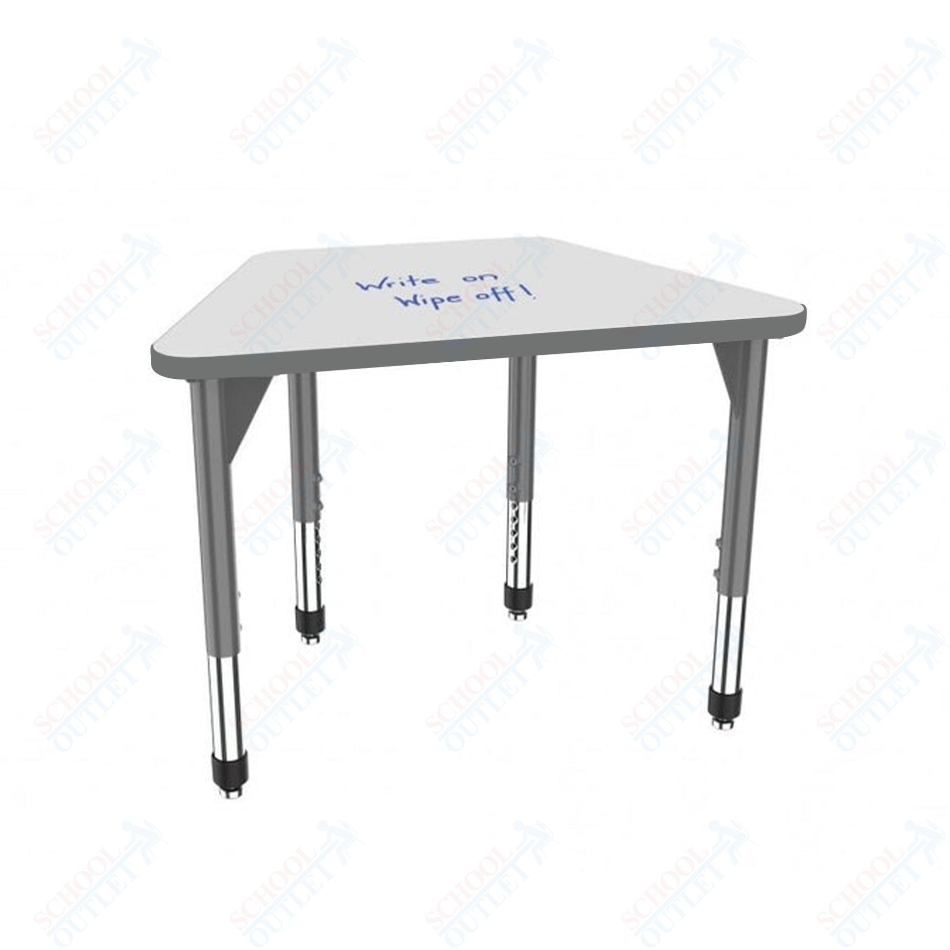 Marco Premier Series Trapezoid Standing Desk w/ Dry Erase HPL Top 31" x 20" Adjustable Height 32" - 42" (43 - 2283 - DA) - SchoolOutlet