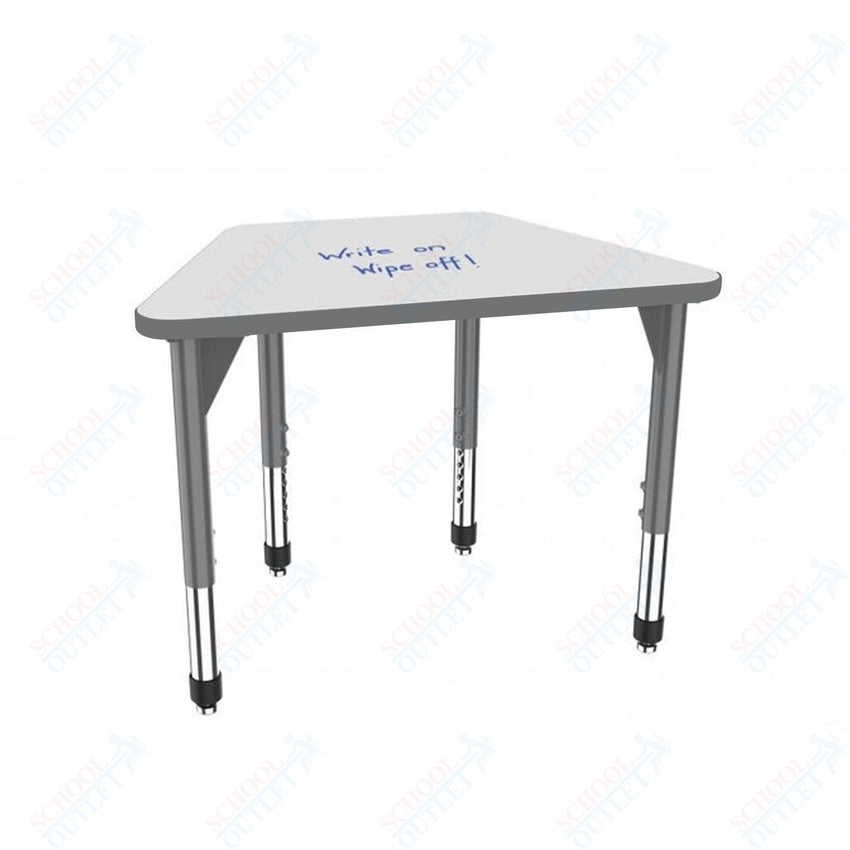 Marco Premier Series Trapezoid Standing Desk w/ Dry Erase HPL Top 31" x 20" Adjustable Height 32" - 42" (43 - 2283 - DA) - SchoolOutlet