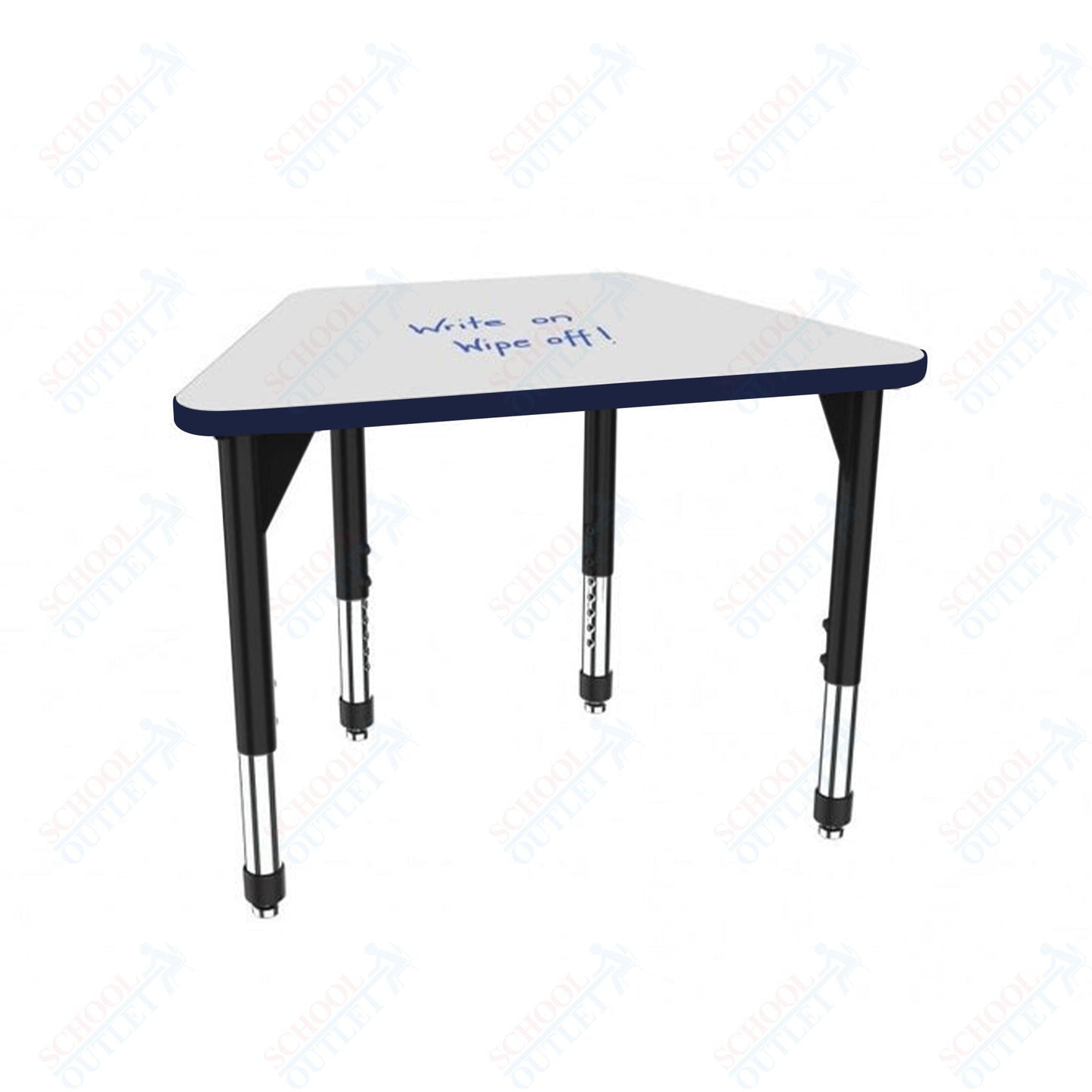 Marco Premier Series Trapezoid Standing Desk w/ Dry Erase HPL Top 31" x 20" Adjustable Height 32" - 42" (43 - 2283 - DA) - SchoolOutlet
