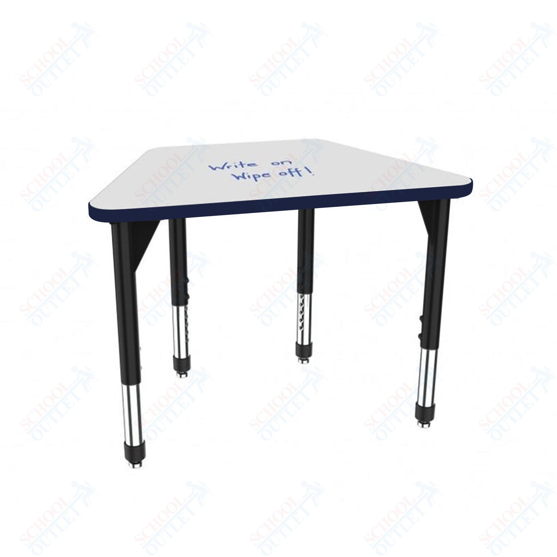 Marco Premier Series Trapezoid Standing Desk w/ Dry Erase HPL Top 31" x 20" Adjustable Height 32" - 42" (43 - 2283 - DA) - SchoolOutlet