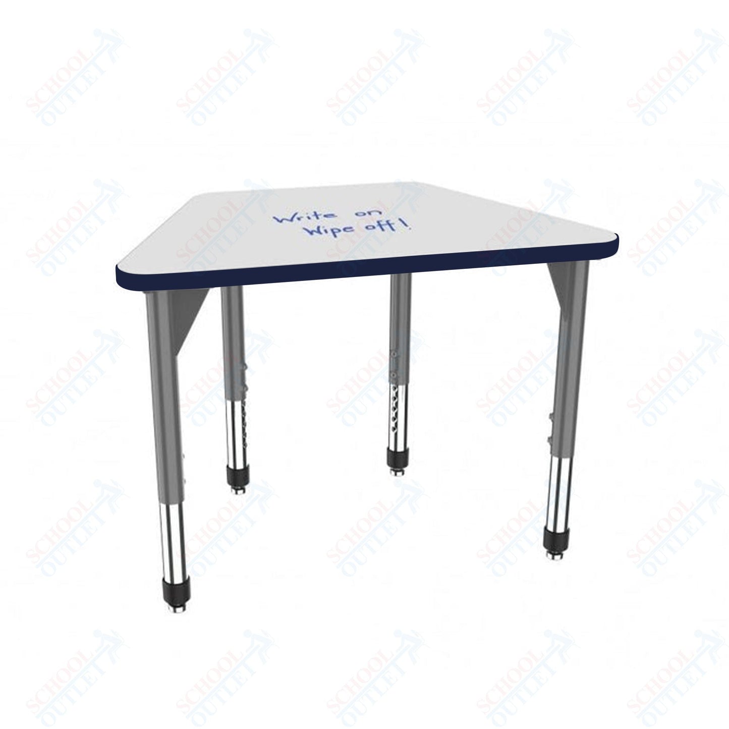 Marco Premier Series Trapezoid Standing Desk w/ Dry Erase HPL Top 31" x 20" Adjustable Height 32" - 42" (43 - 2283 - DA) - SchoolOutlet