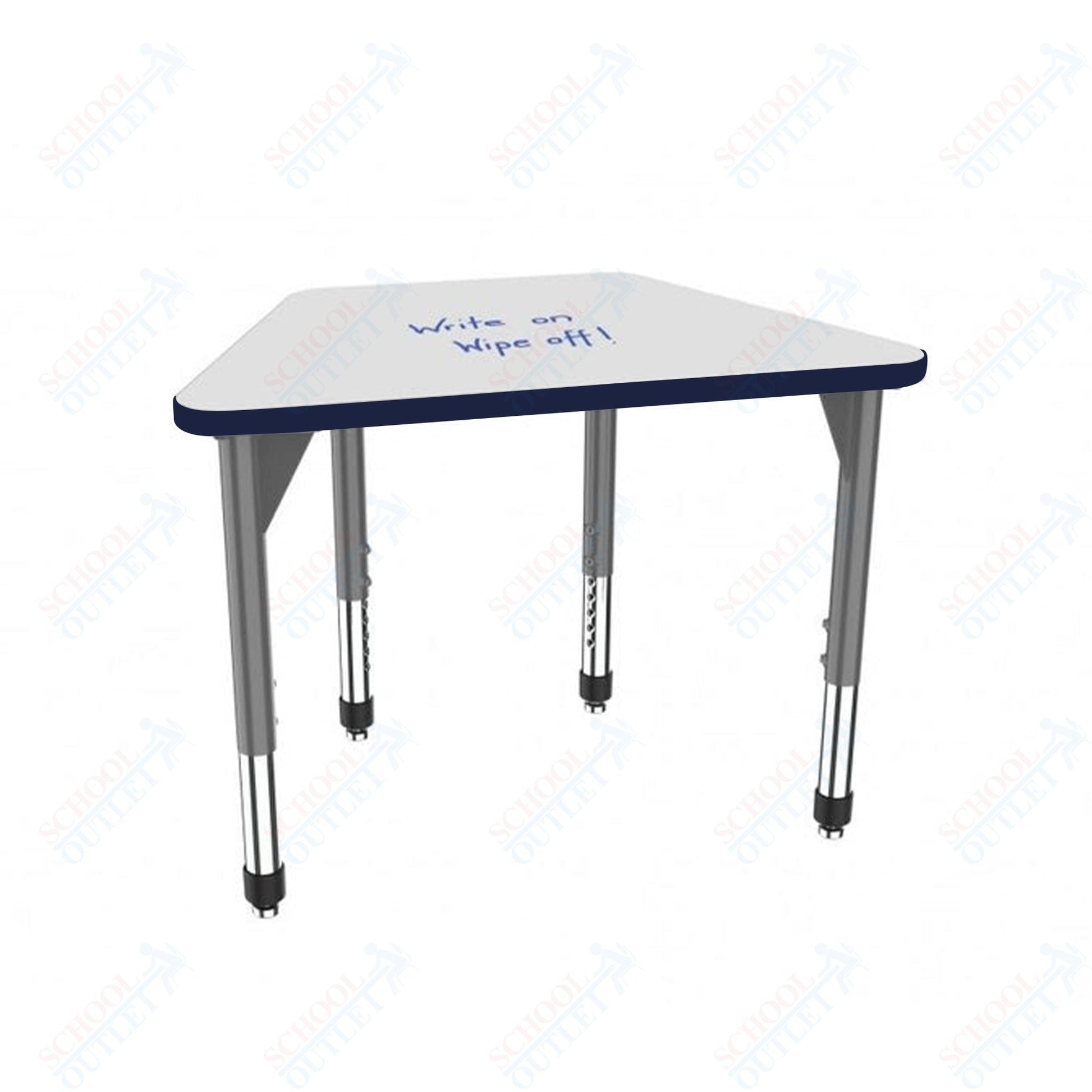 Marco Premier Series Trapezoid Standing Desk w/ Dry Erase HPL Top 31" x 20" Adjustable Height 32" - 42" (43 - 2283 - DA) - SchoolOutlet
