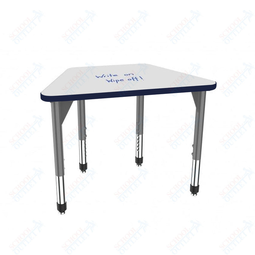 Marco Premier Series Trapezoid Standing Desk w/ Dry Erase HPL Top 31" x 20" Adjustable Height 32" - 42" (43 - 2283 - DA) - SchoolOutlet