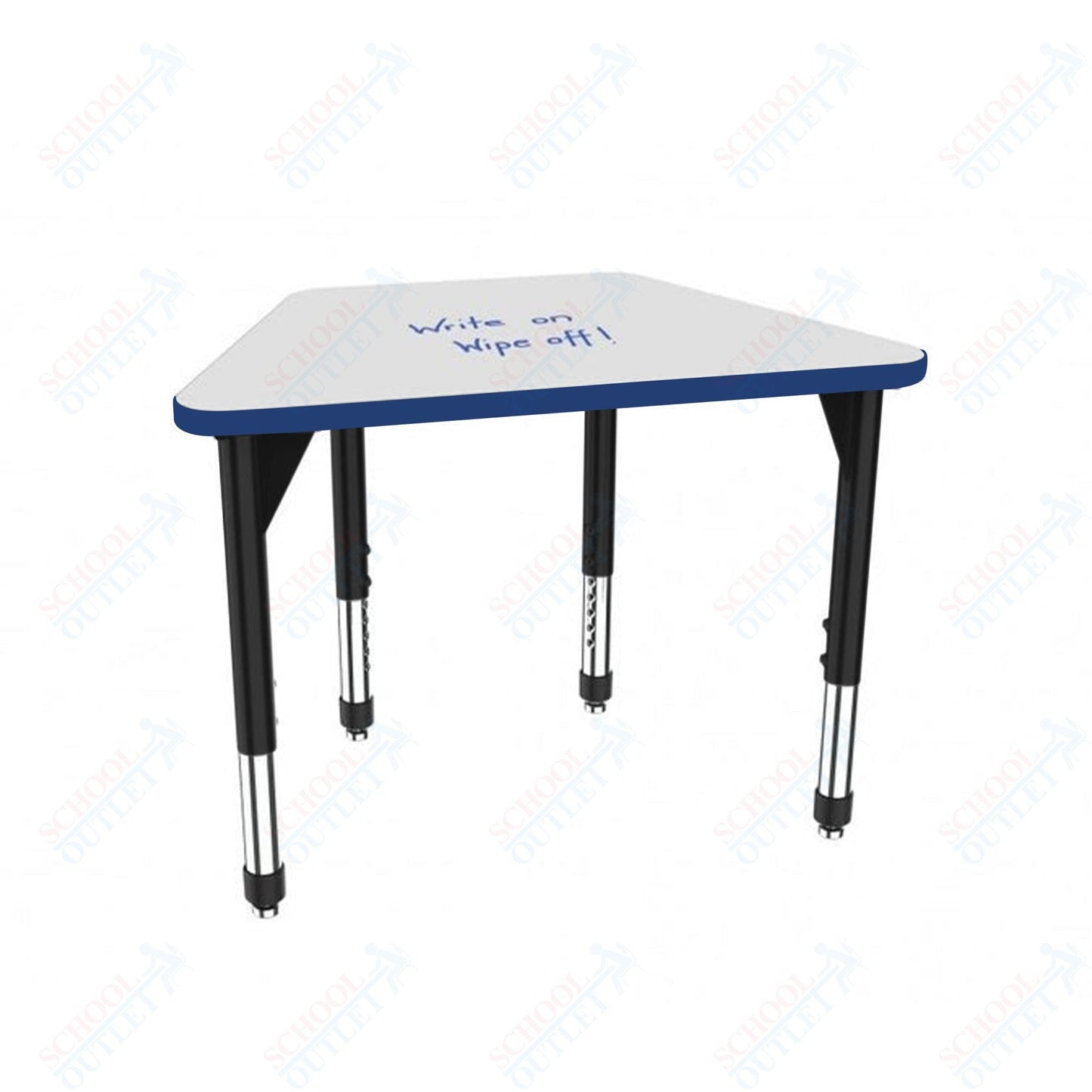 Marco Premier Series Trapezoid Standing Desk w/ Dry Erase HPL Top 31" x 20" Adjustable Height 32" - 42" (43 - 2283 - DA) - SchoolOutlet