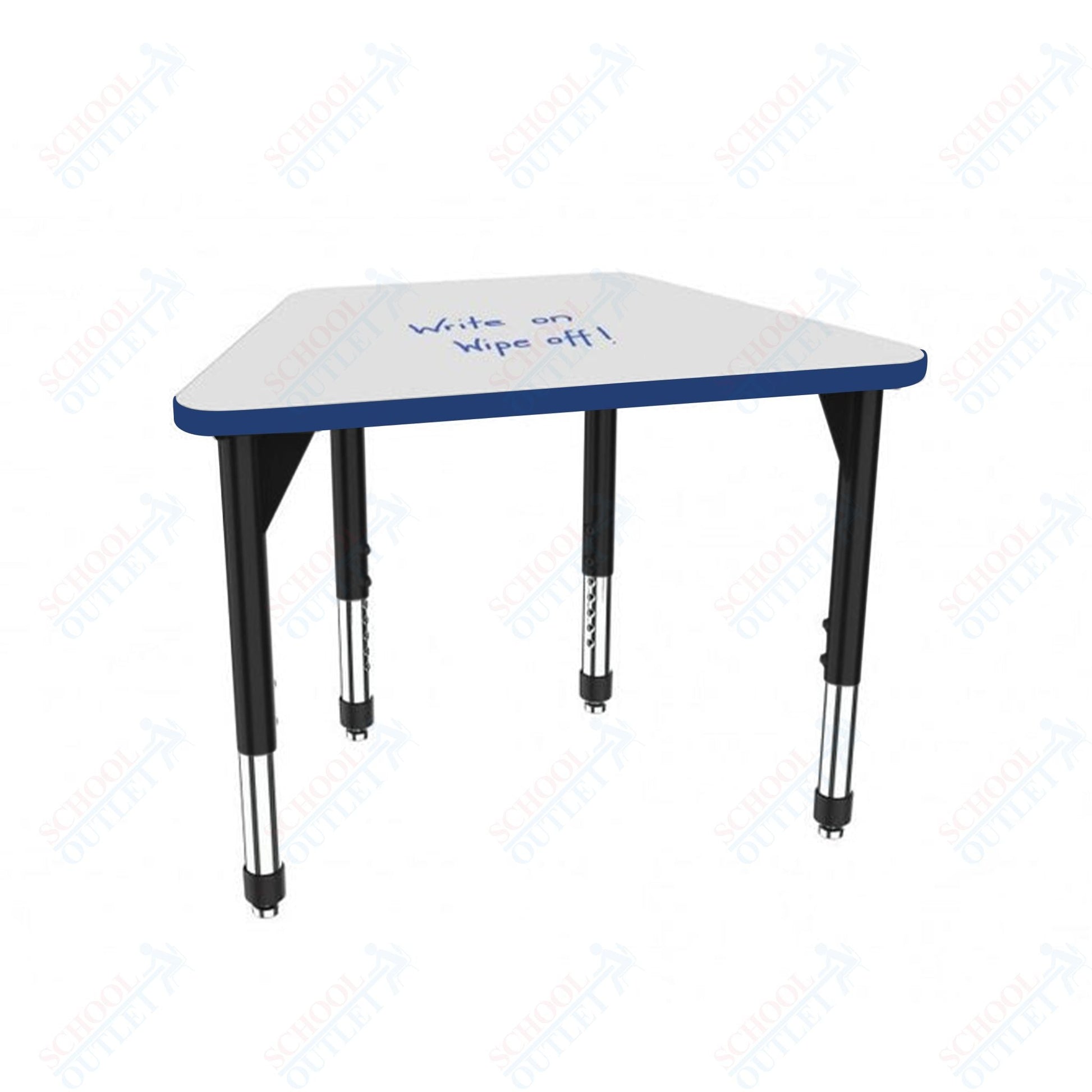 Marco Premier Series Trapezoid Standing Desk w/ Dry Erase HPL Top 31" x 20" Adjustable Height 32" - 42" (43 - 2283 - DA) - SchoolOutlet