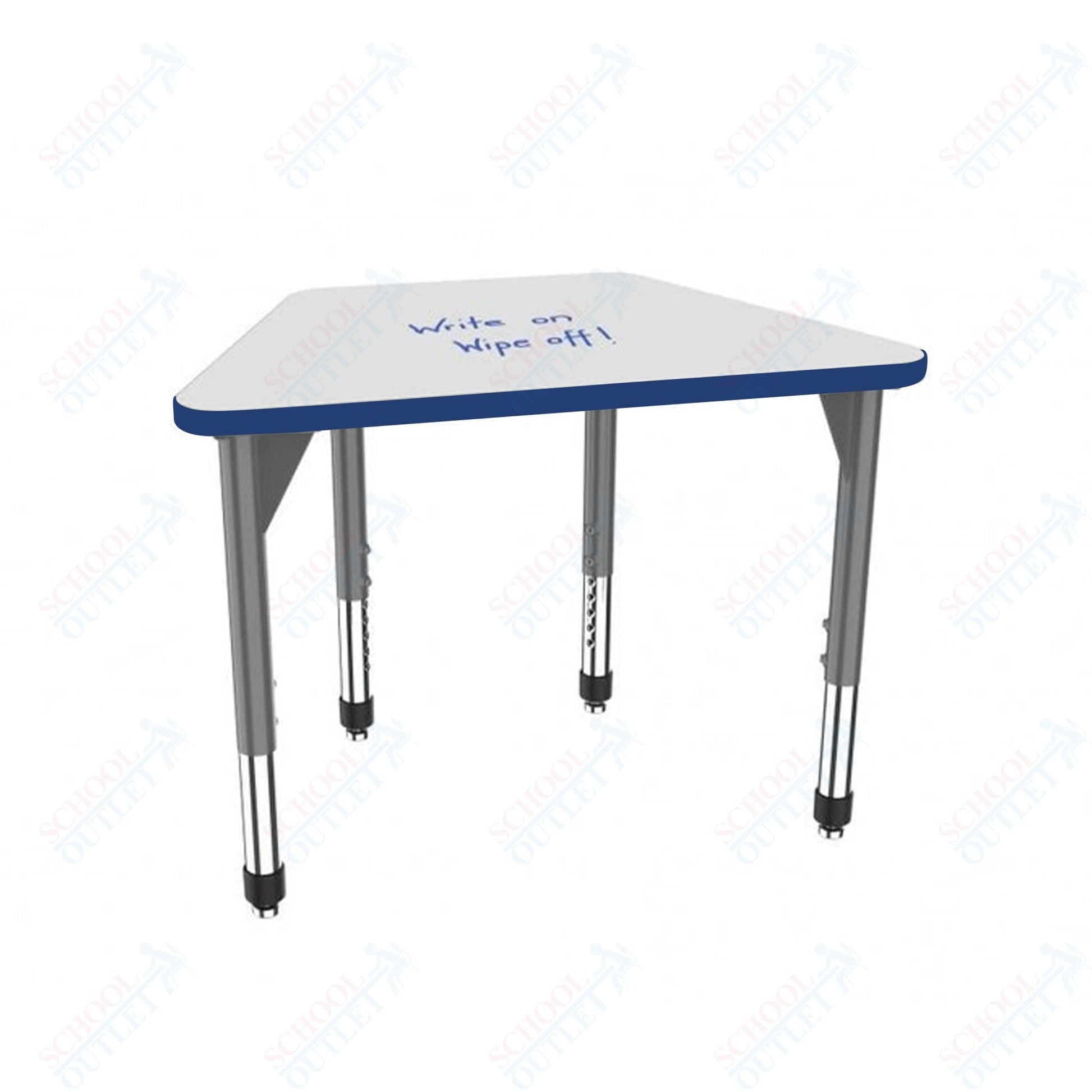 Marco Premier Series Trapezoid Standing Desk w/ Dry Erase HPL Top 31" x 20" Adjustable Height 32" - 42" (43 - 2283 - DA) - SchoolOutlet