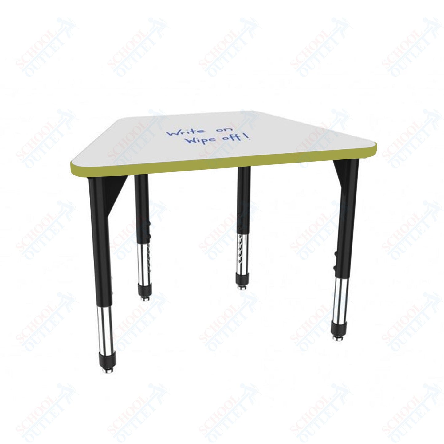 Marco Premier Series Trapezoid Standing Desk w/ Dry Erase HPL Top 31" x 20" Adjustable Height 32" - 42" (43 - 2283 - DA) - SchoolOutlet