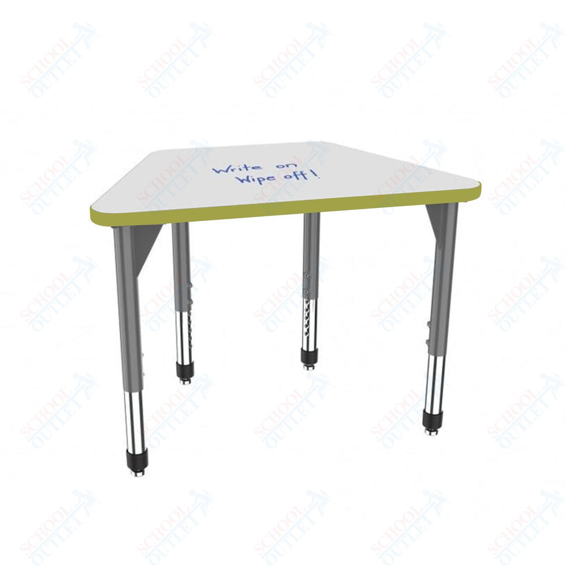Marco Premier Series Trapezoid Standing Desk w/ Dry Erase HPL Top 31" x 20" Adjustable Height 32" - 42" (43 - 2283 - DA) - SchoolOutlet