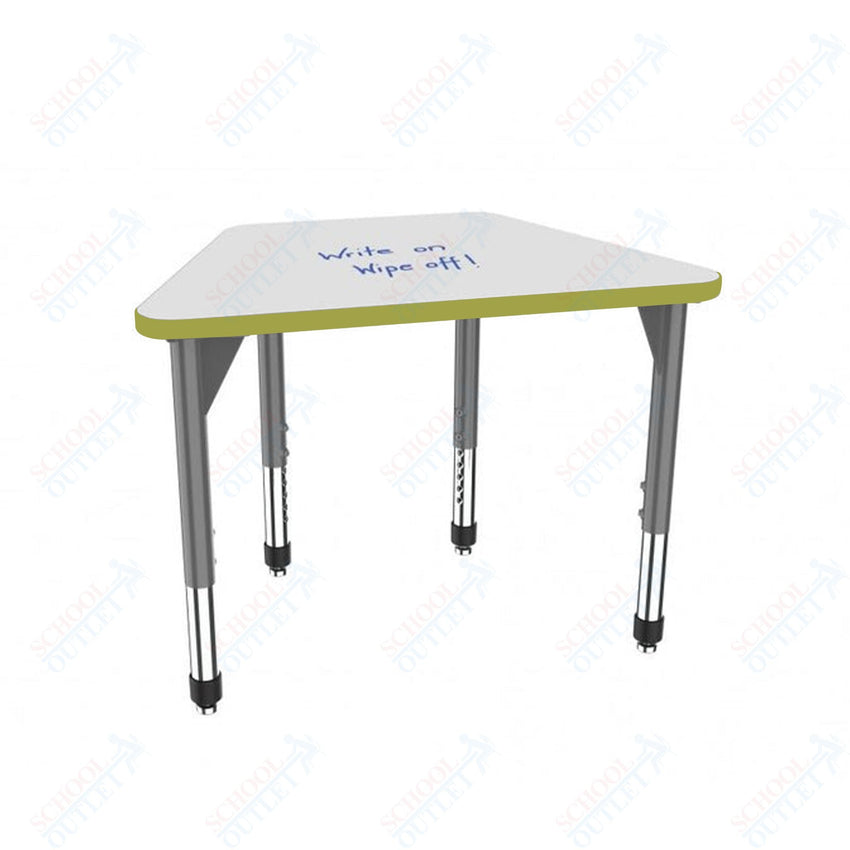 Marco Premier Series Trapezoid Standing Desk w/ Dry Erase HPL Top 31" x 20" Adjustable Height 32" - 42" (43 - 2283 - DA) - SchoolOutlet