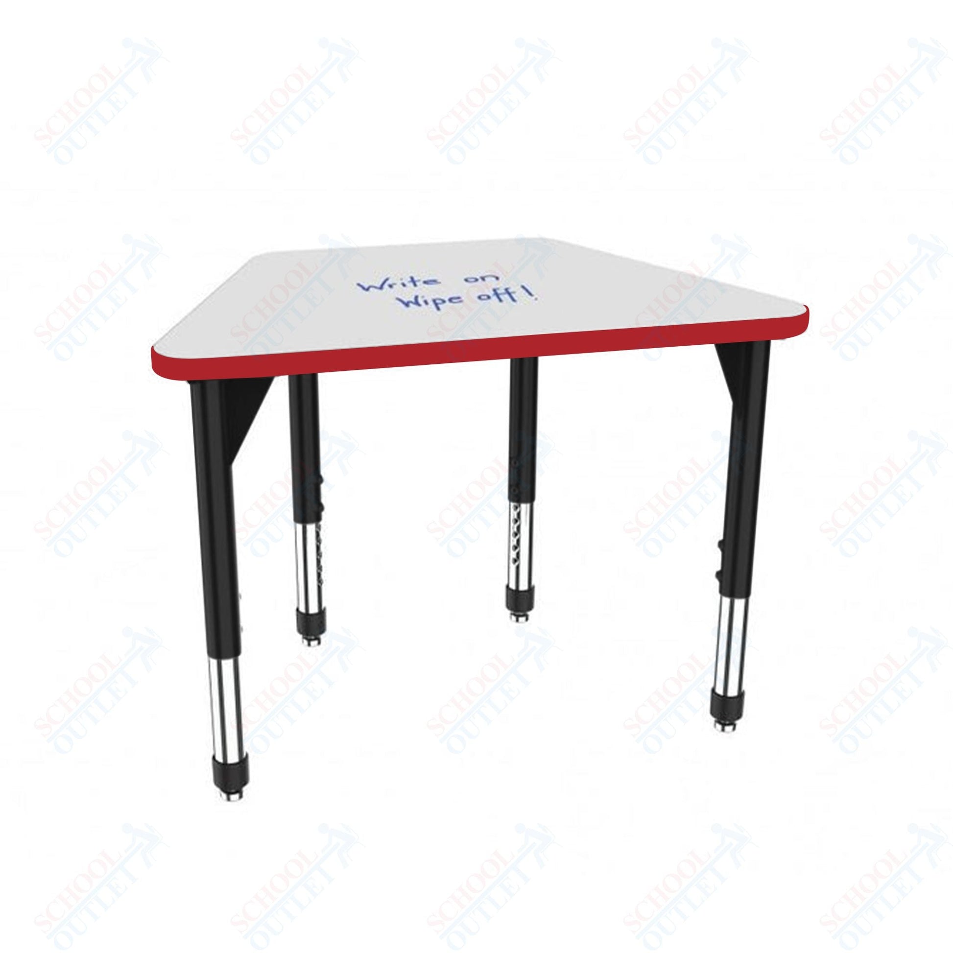 Marco Premier Series Trapezoid Standing Desk w/ Dry Erase HPL Top 31" x 20" Adjustable Height 32" - 42" (43 - 2283 - DA) - SchoolOutlet