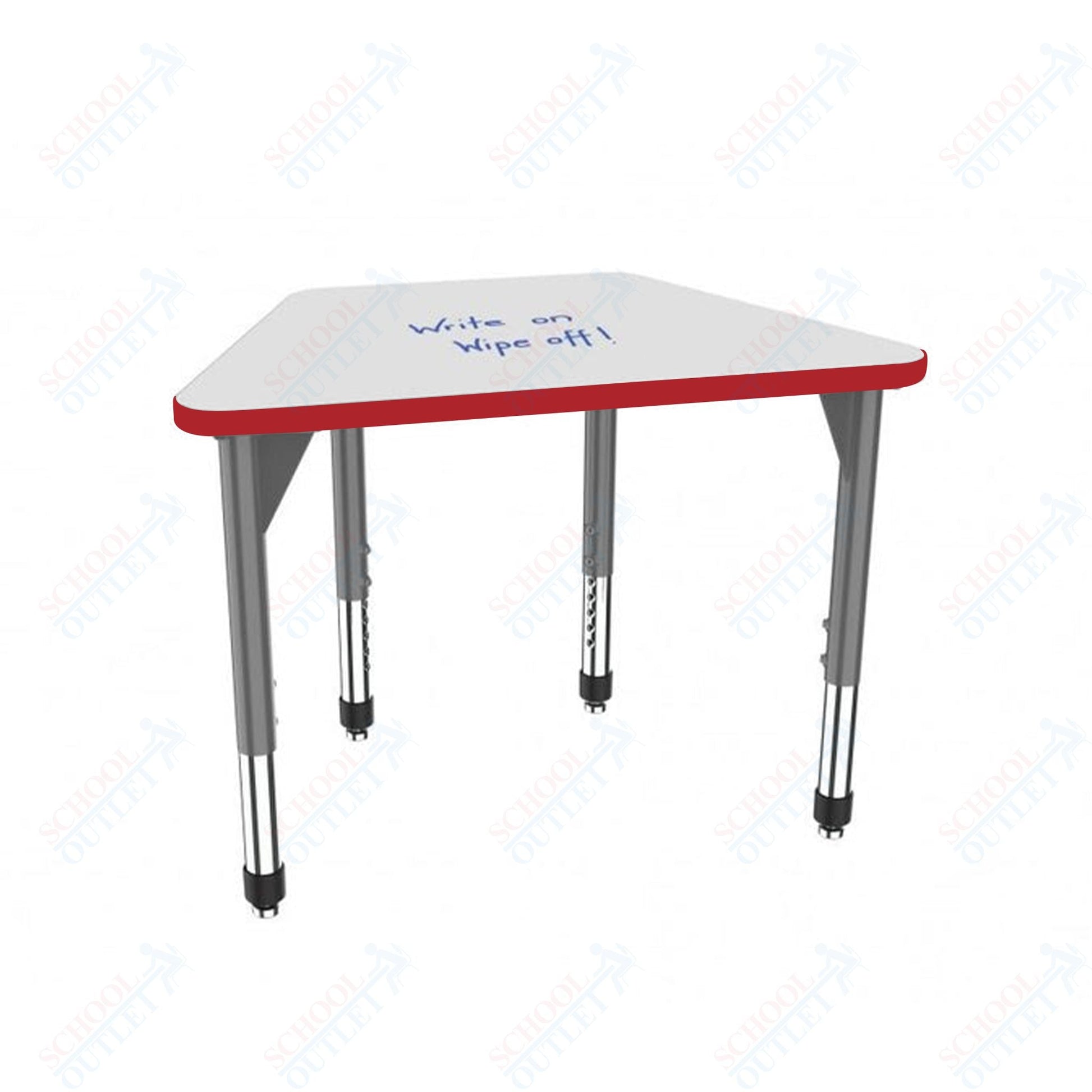 Marco Premier Series Trapezoid Standing Desk w/ Dry Erase HPL Top 31" x 20" Adjustable Height 32" - 42" (43 - 2283 - DA) - SchoolOutlet