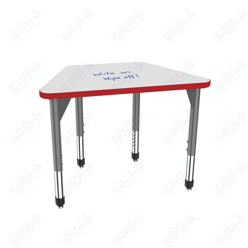 Marco Premier Series Trapezoid Standing Desk w/ Dry Erase HPL Top 31" x 20" Adjustable Height 32" - 42" (43 - 2283 - DA) - SchoolOutlet