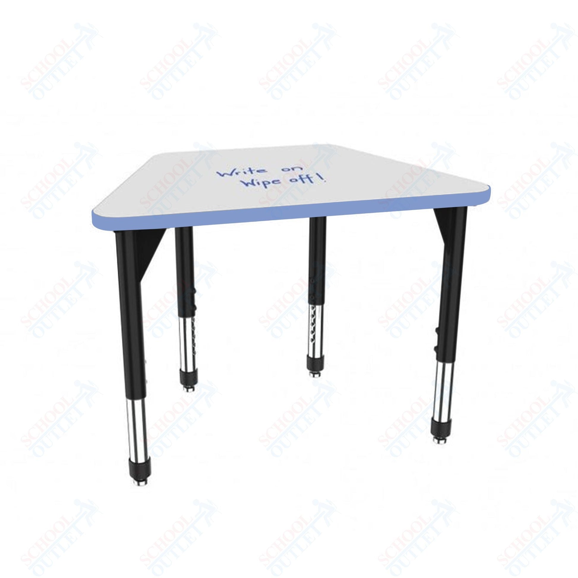 Marco Premier Series Trapezoid Standing Desk w/ Dry Erase HPL Top 31" x 20" Adjustable Height 32" - 42" (43 - 2283 - DA) - SchoolOutlet