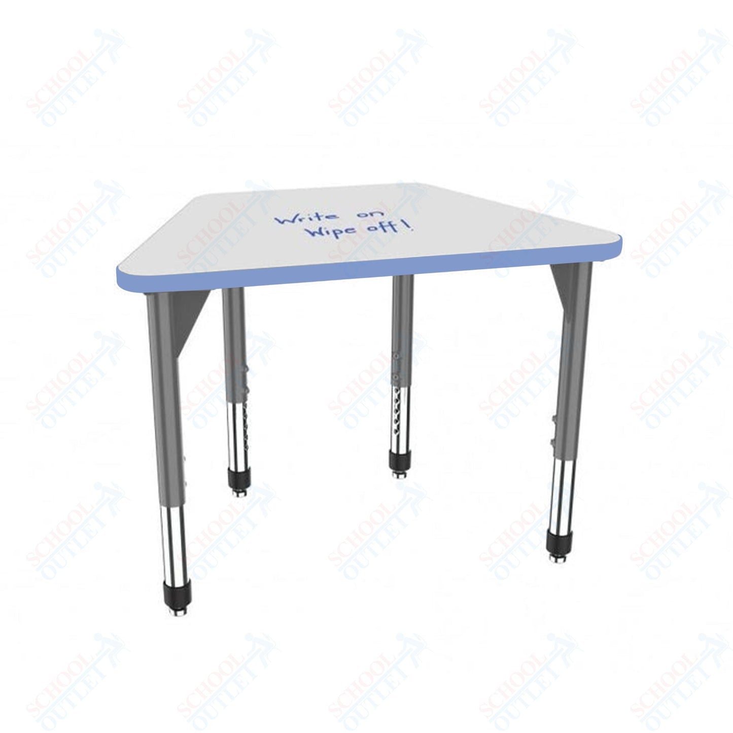 Marco Premier Series Trapezoid Standing Desk w/ Dry Erase HPL Top 31" x 20" Adjustable Height 32" - 42" (43 - 2283 - DA) - SchoolOutlet