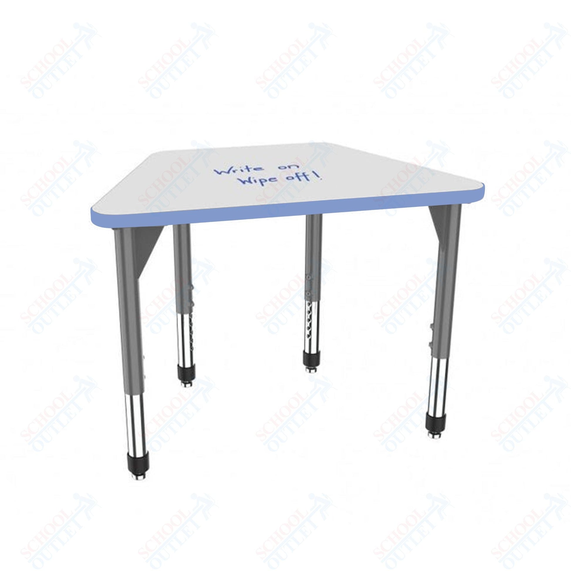 Marco Premier Series Trapezoid Standing Desk w/ Dry Erase HPL Top 31" x 20" Adjustable Height 32" - 42" (43 - 2283 - DA) - SchoolOutlet